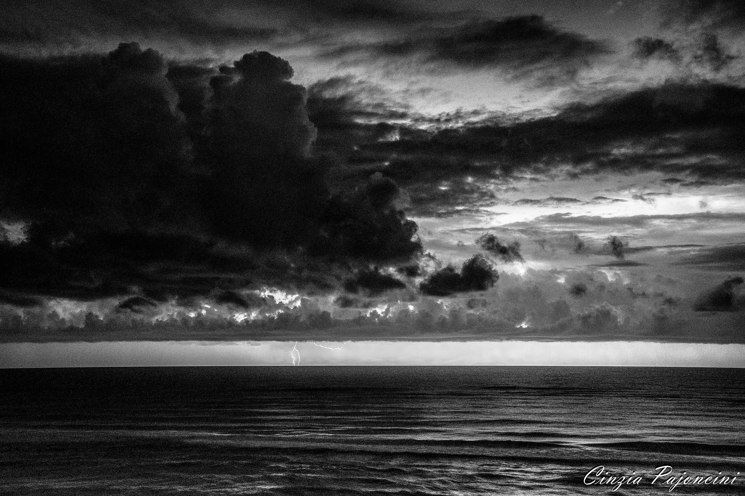 Flashes off Mount Circeo