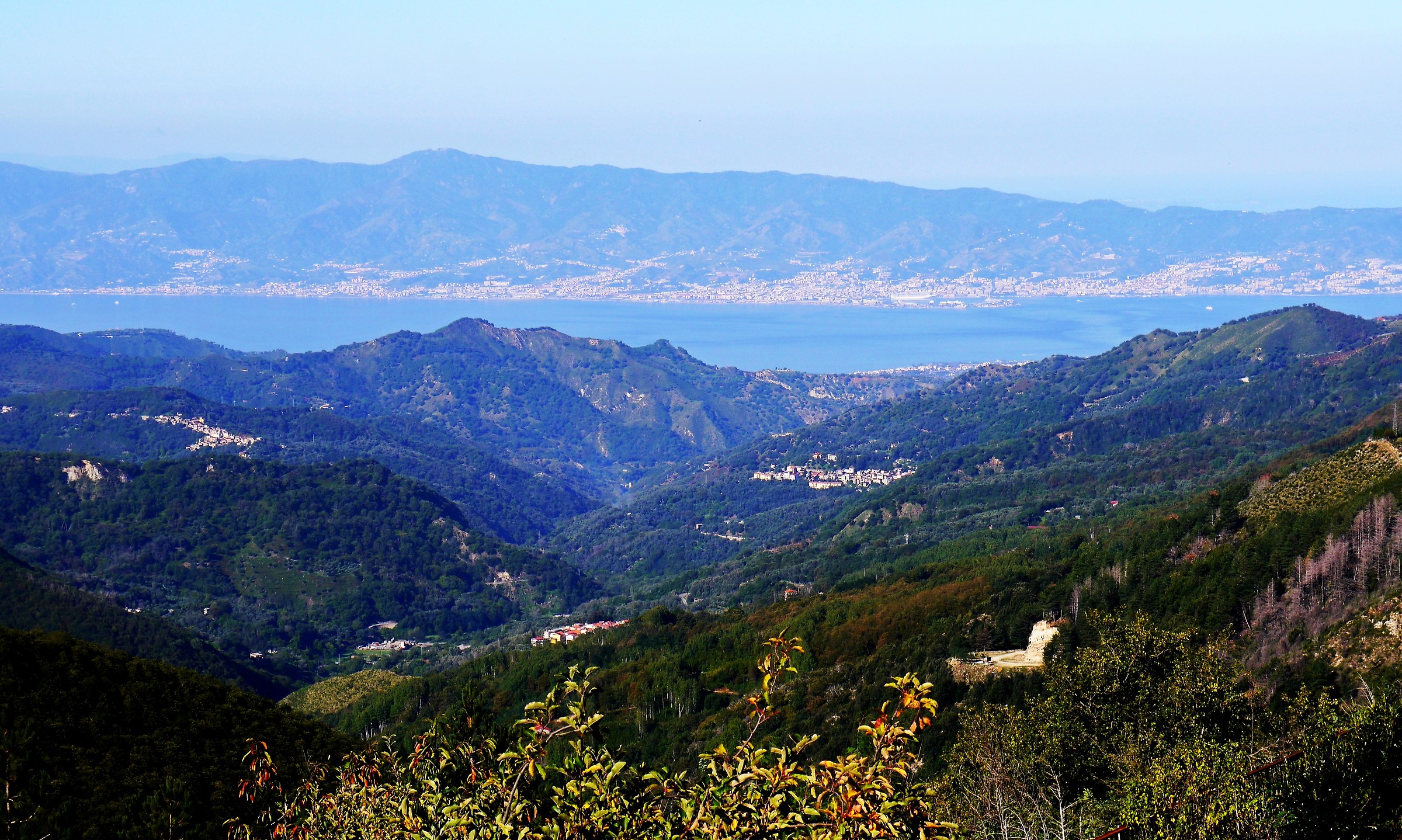 The Aspromonte and the Strait of Messina
