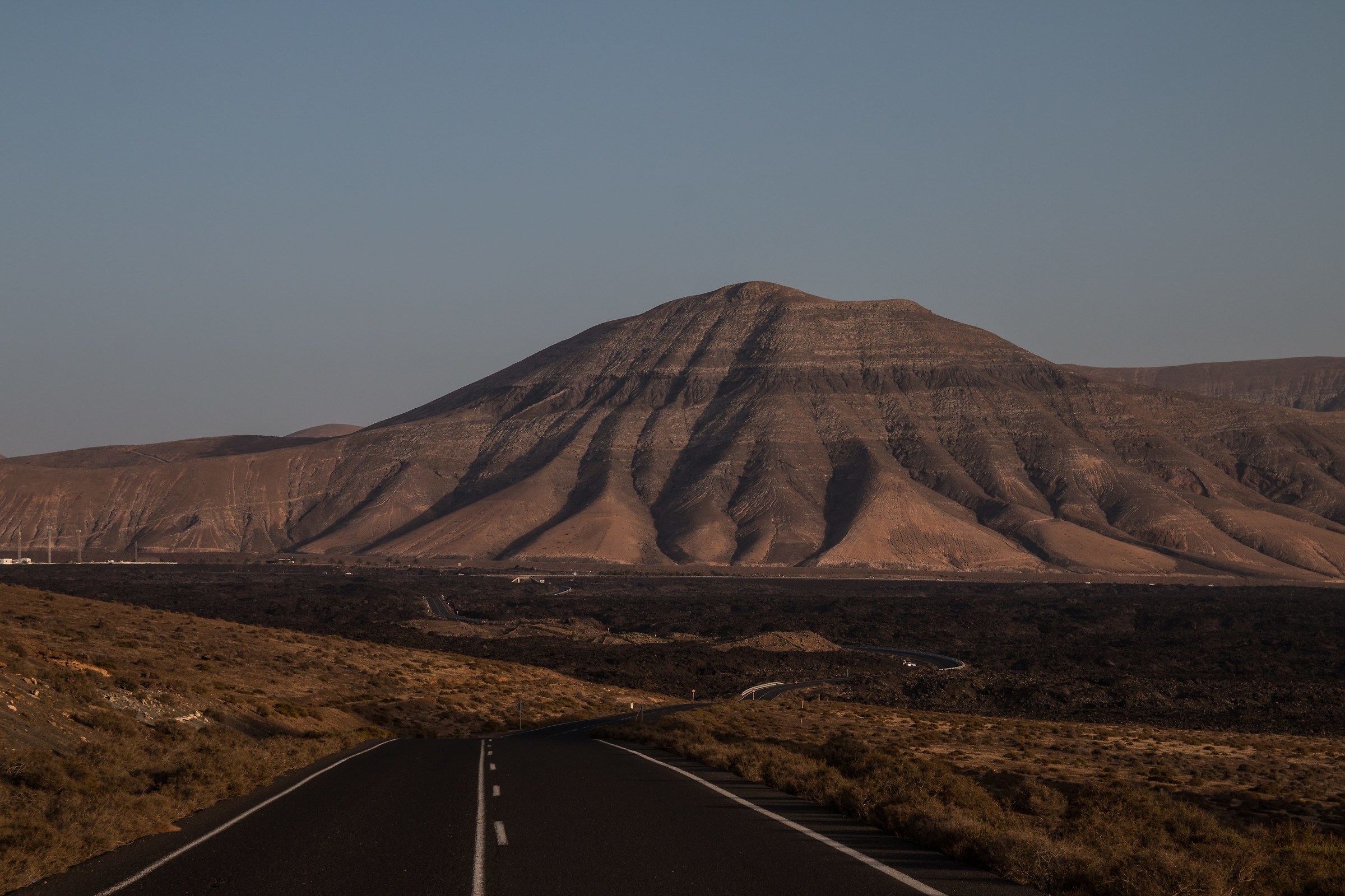 In Lanzarote the earth shows the muscles