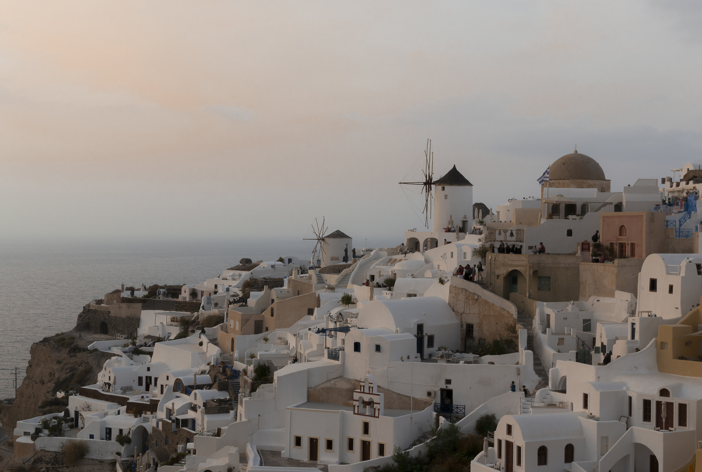 Sunset in Oia-Santorini