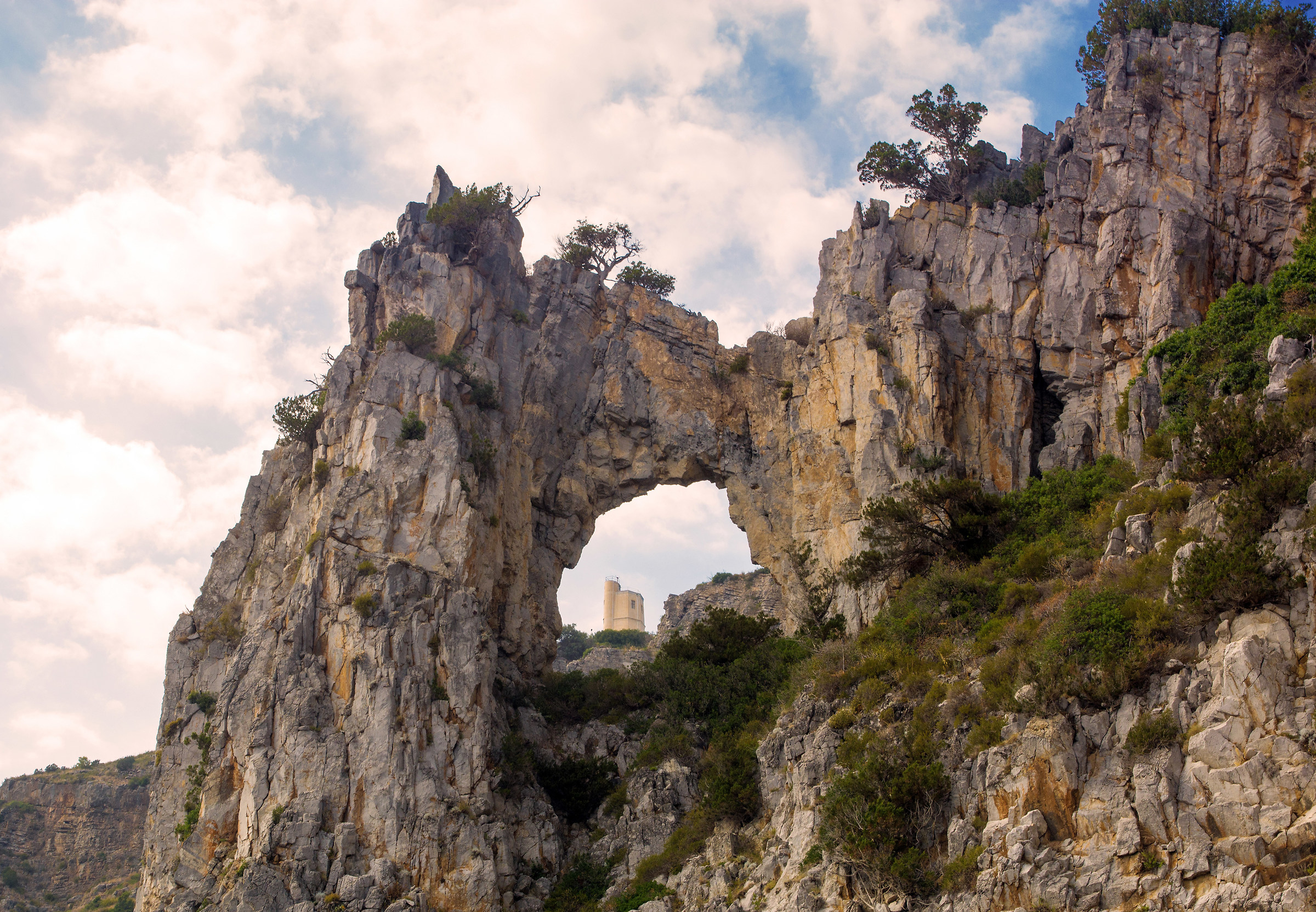 Weather station and the natural arch