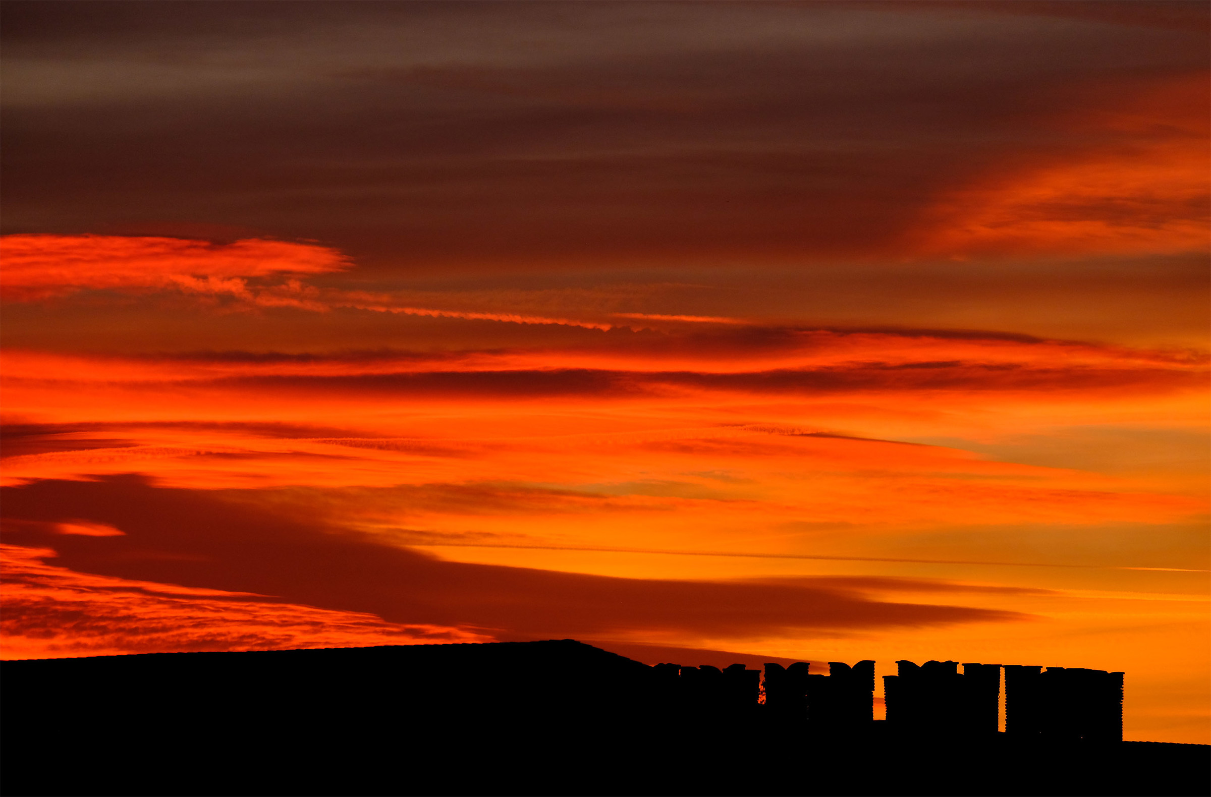 Vigevano: Sunset over the castle