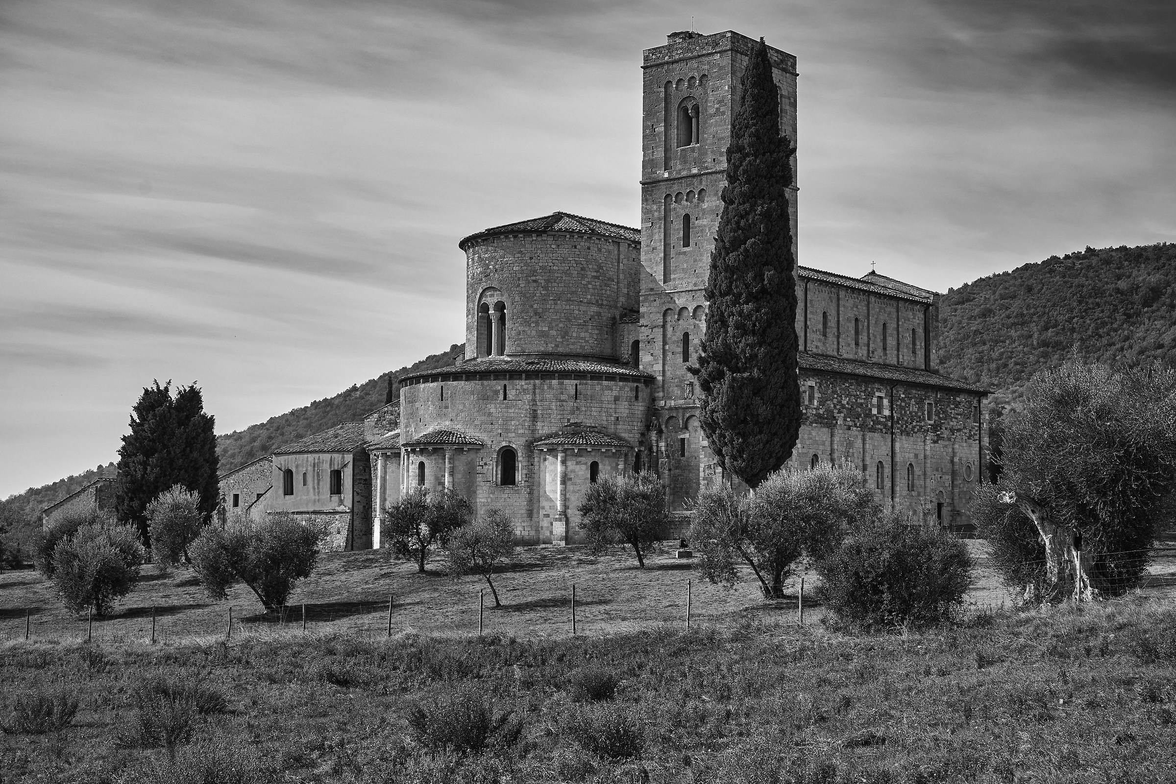 Sant'Antimo in B&W