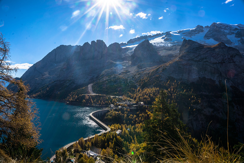 Il ghiacciaio - vista della Marmolada