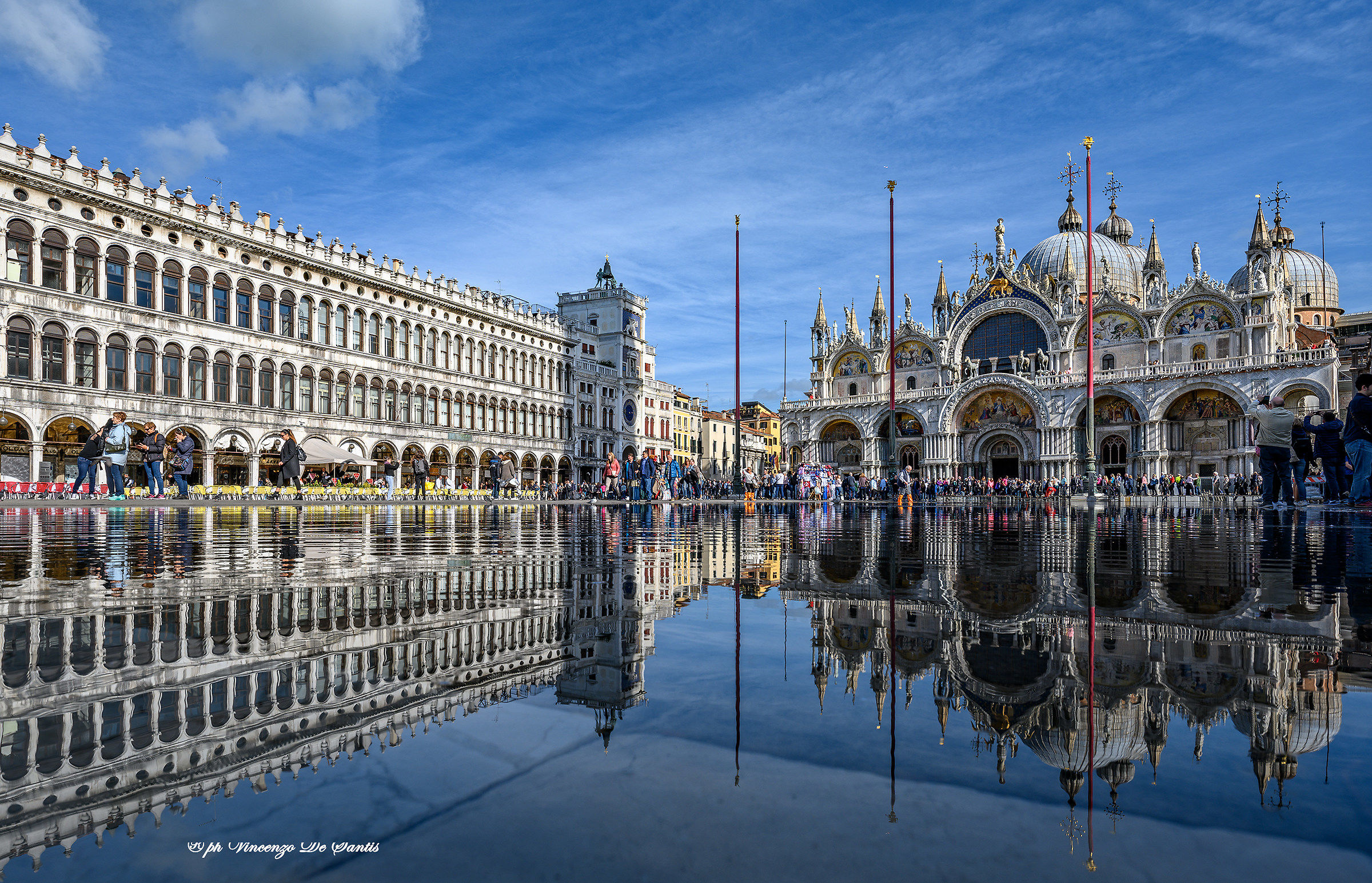Reflections in Piazza San Marco in Venice