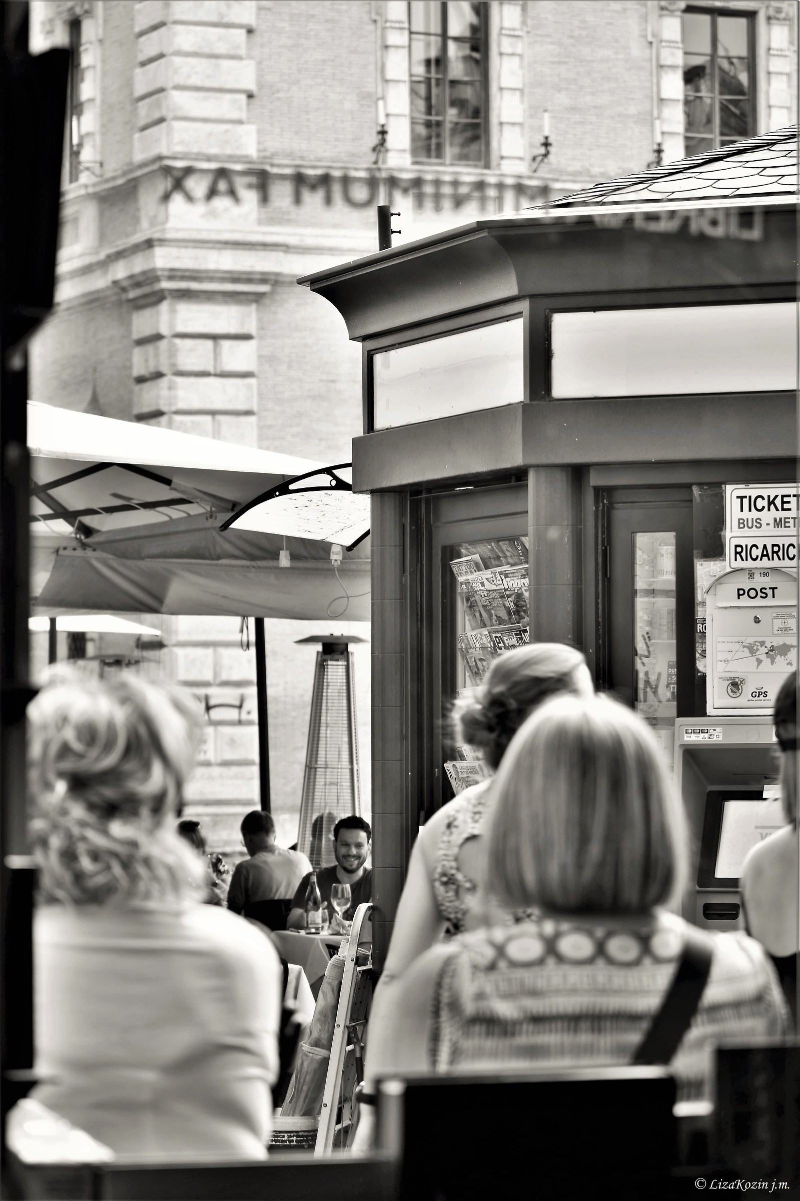 Piazza Santa Maria in Trastevere. Rome