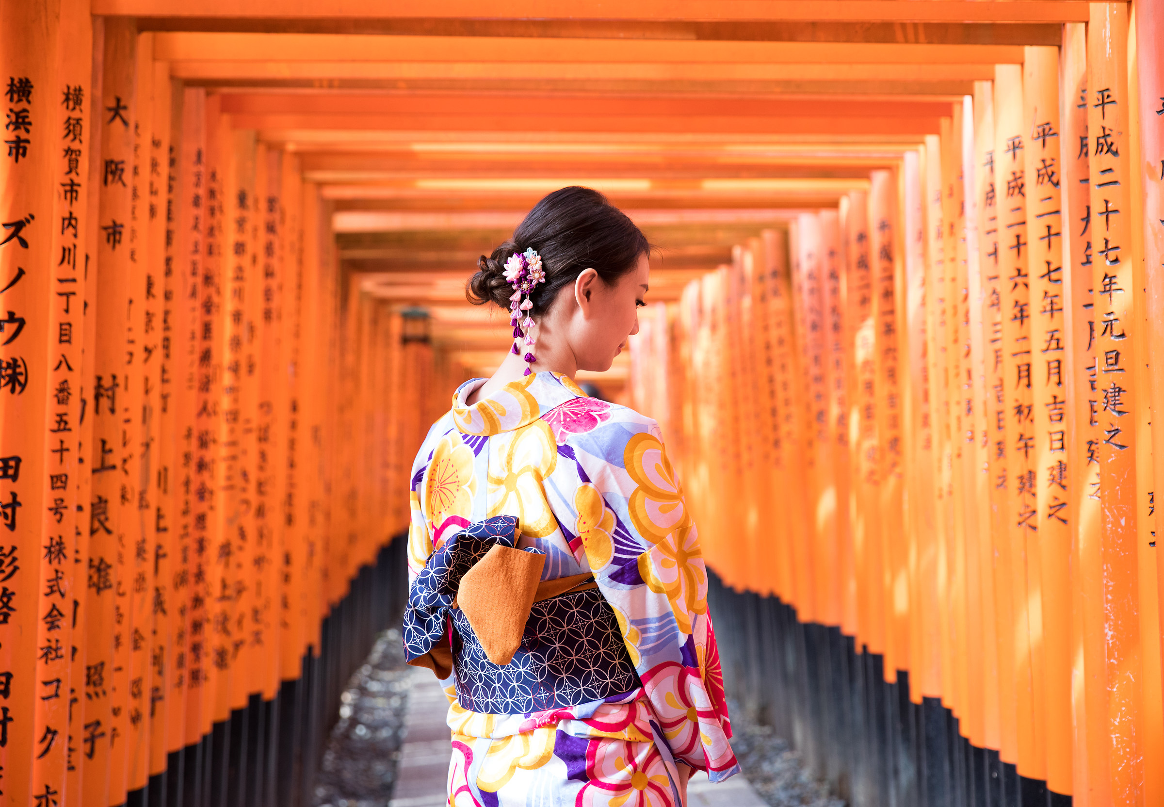 Ragazza in Kimono