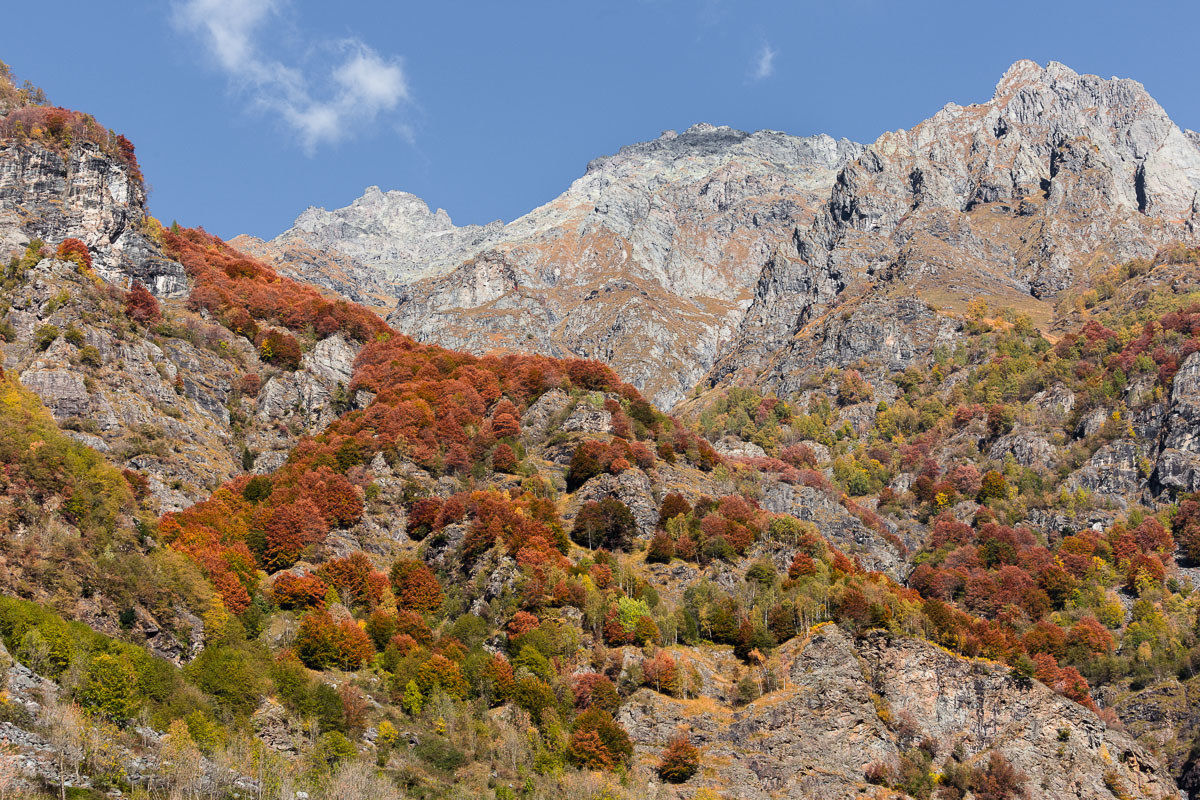 Autumn glimpses of the Orobie Alps...
