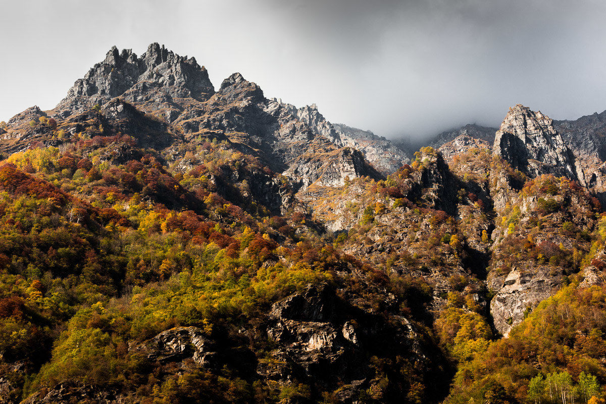 Autumn glimpses of the Orobie Alps...