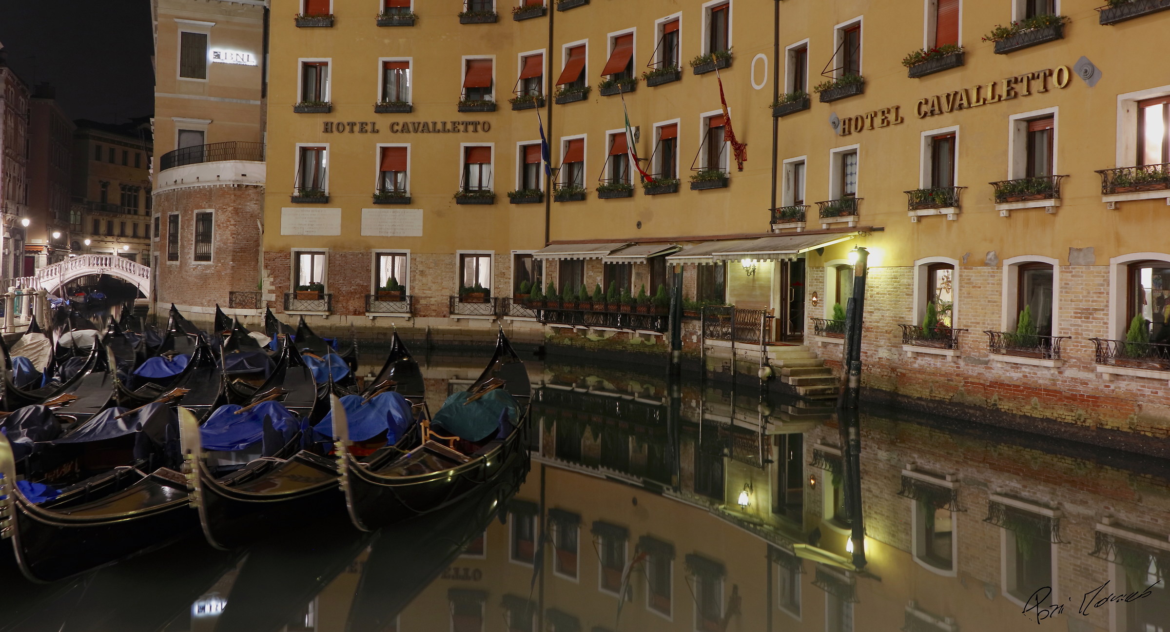 The Dock of gondolas