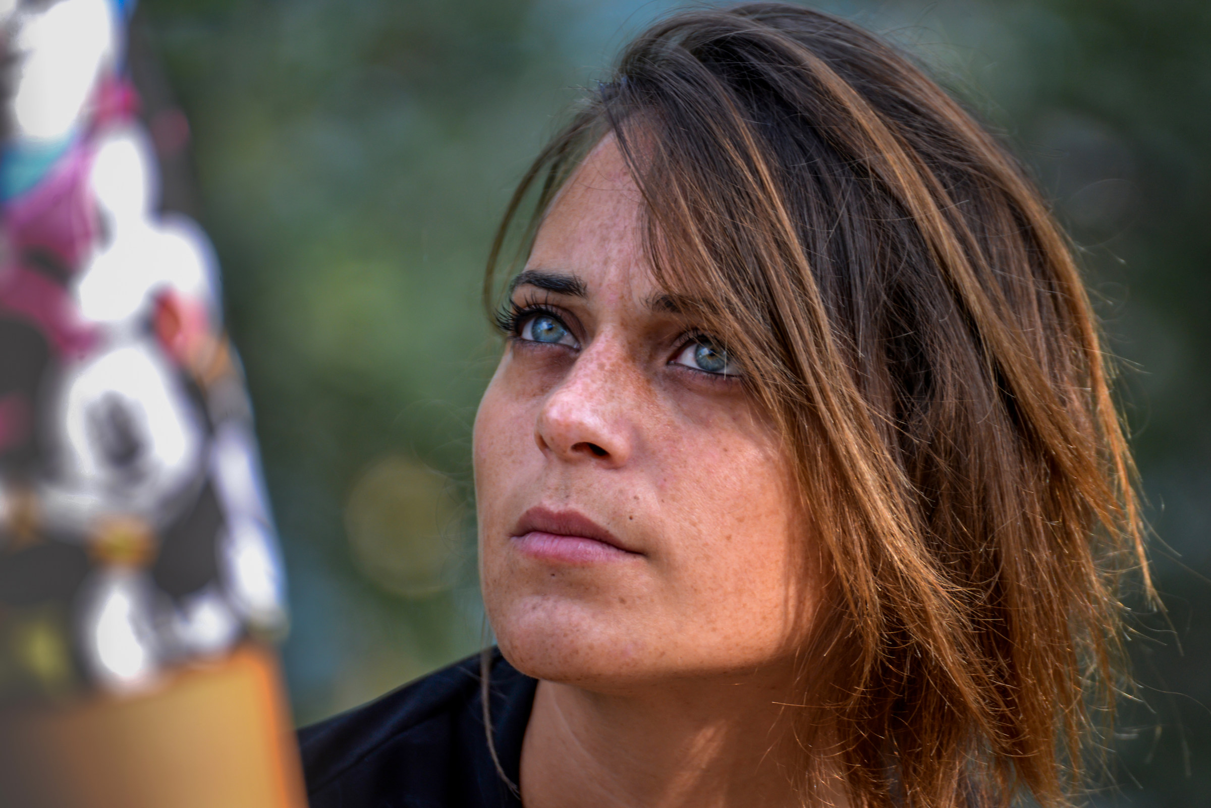 With the sea in the eyes