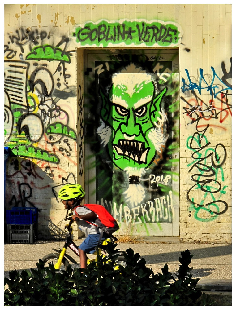 Fleeing from Green Goblin