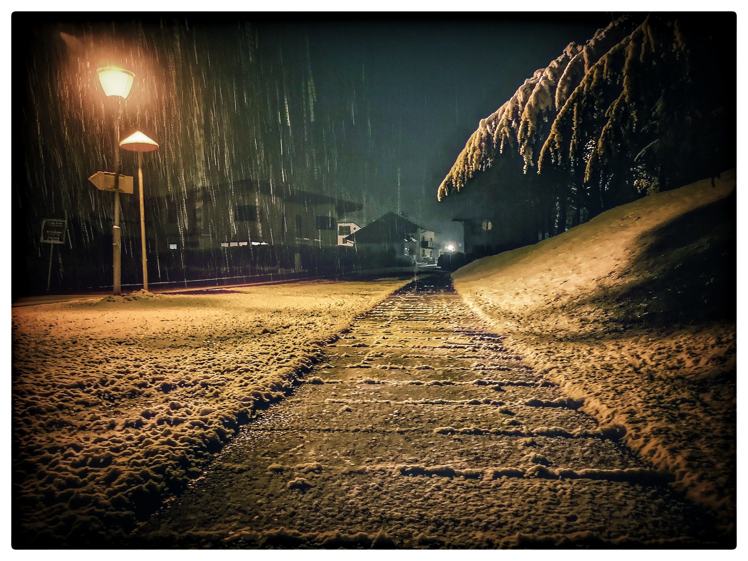 Snow has arrived but only in ??