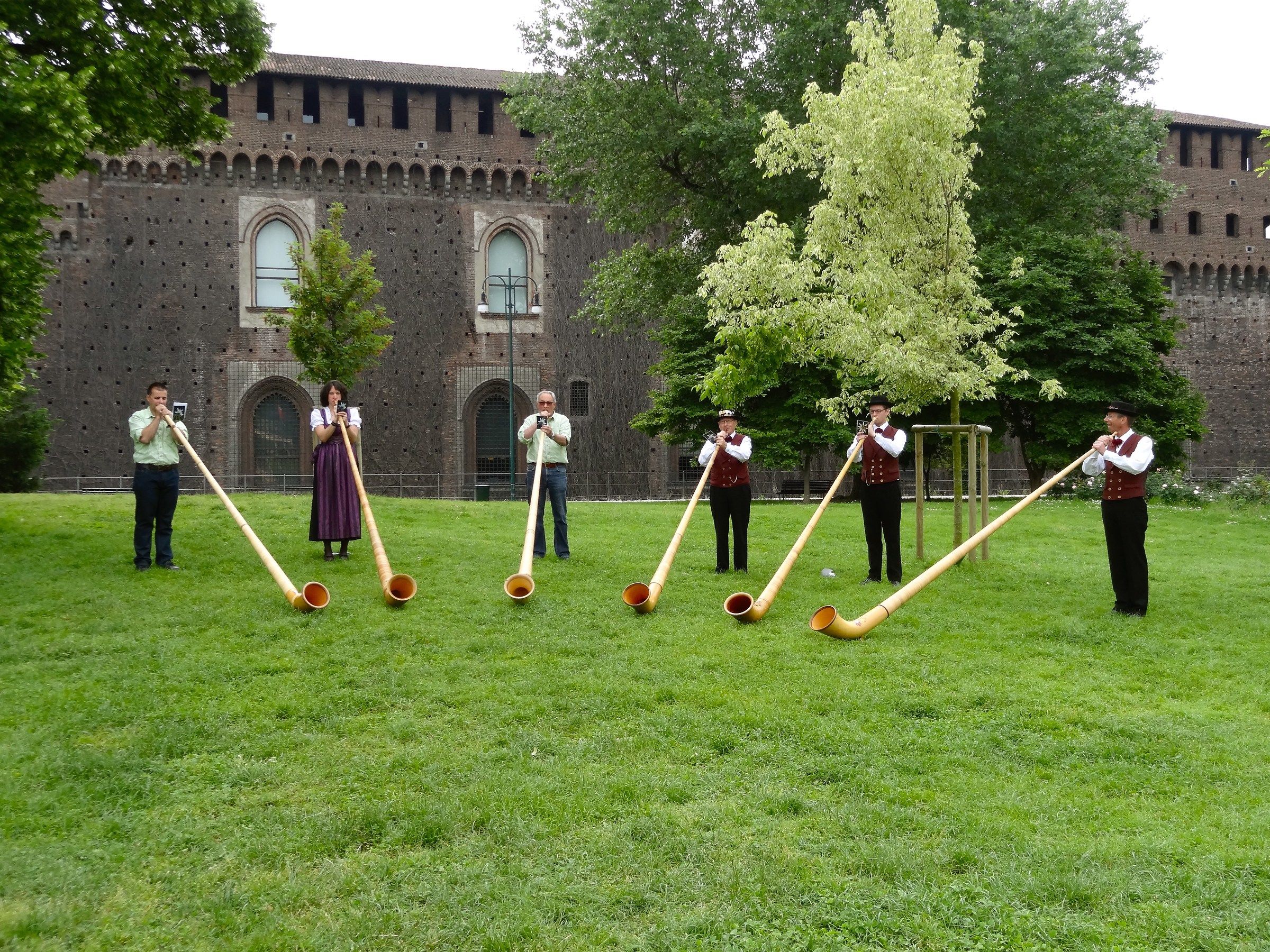 Swiss at Castello Sforzesco in Milan