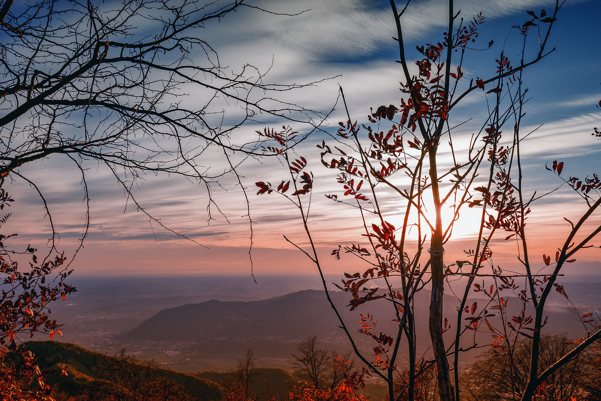 Sunset from the Valcava