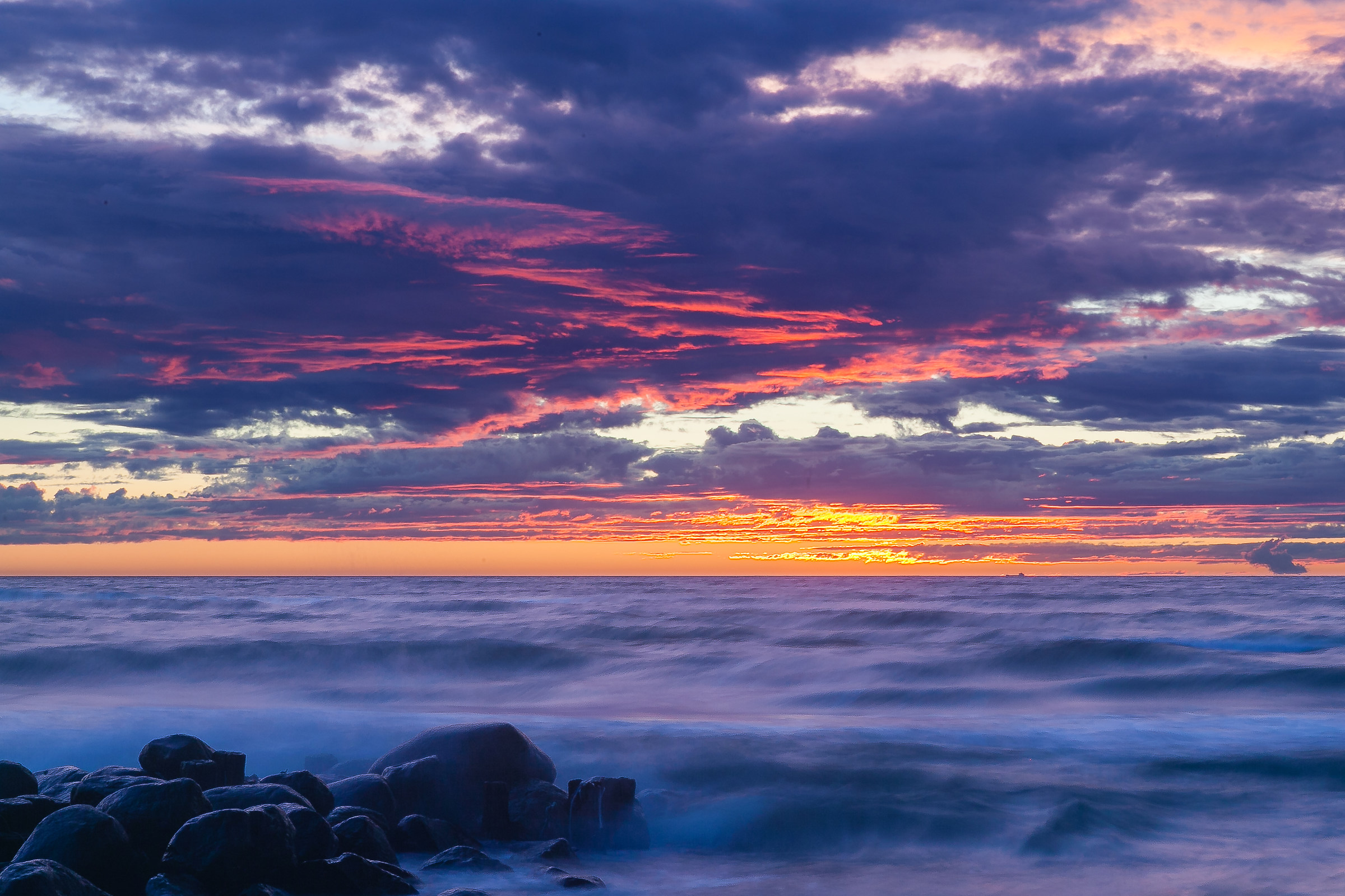 Sunset in Sæby (Denmark)