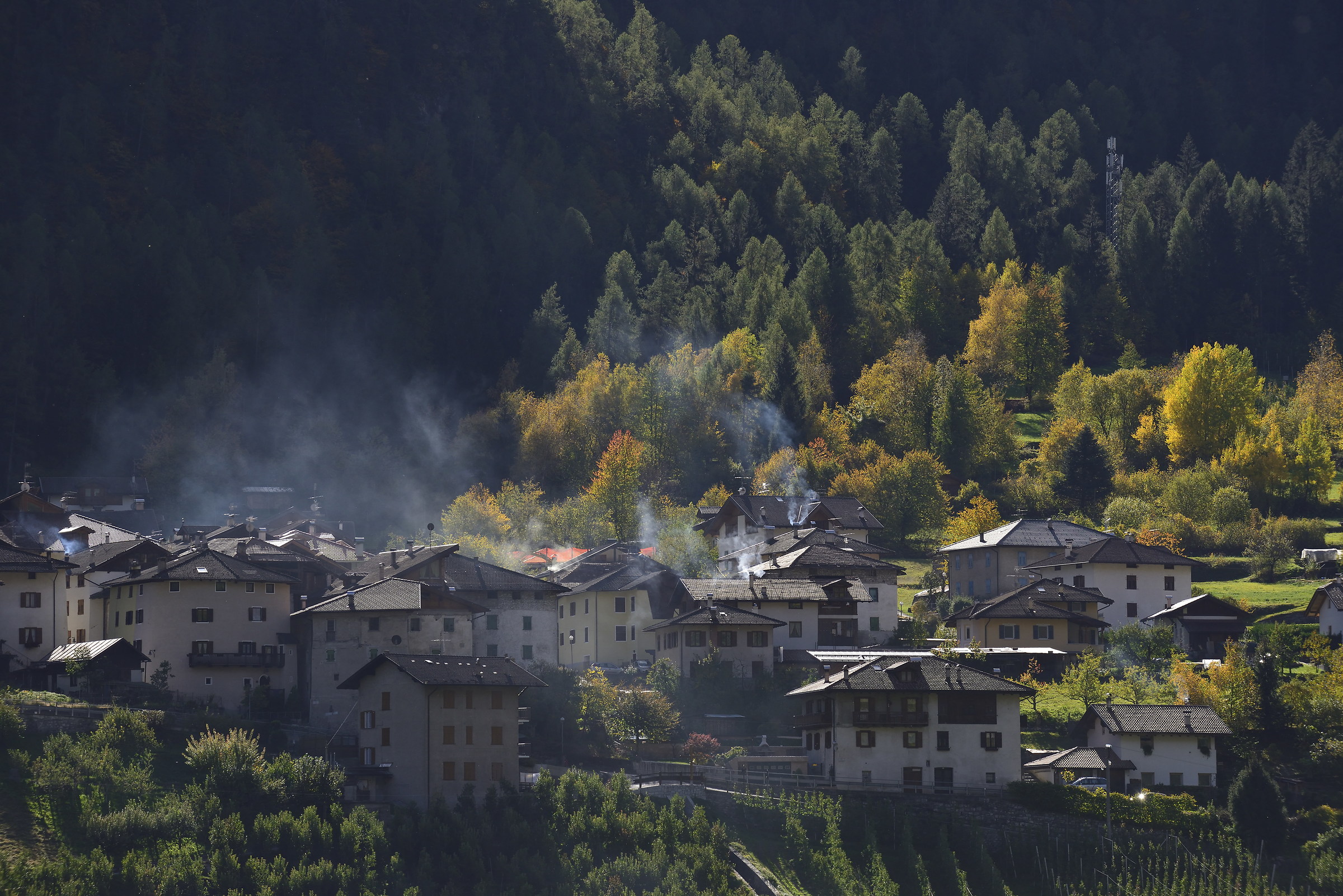 Autumnal chimneys