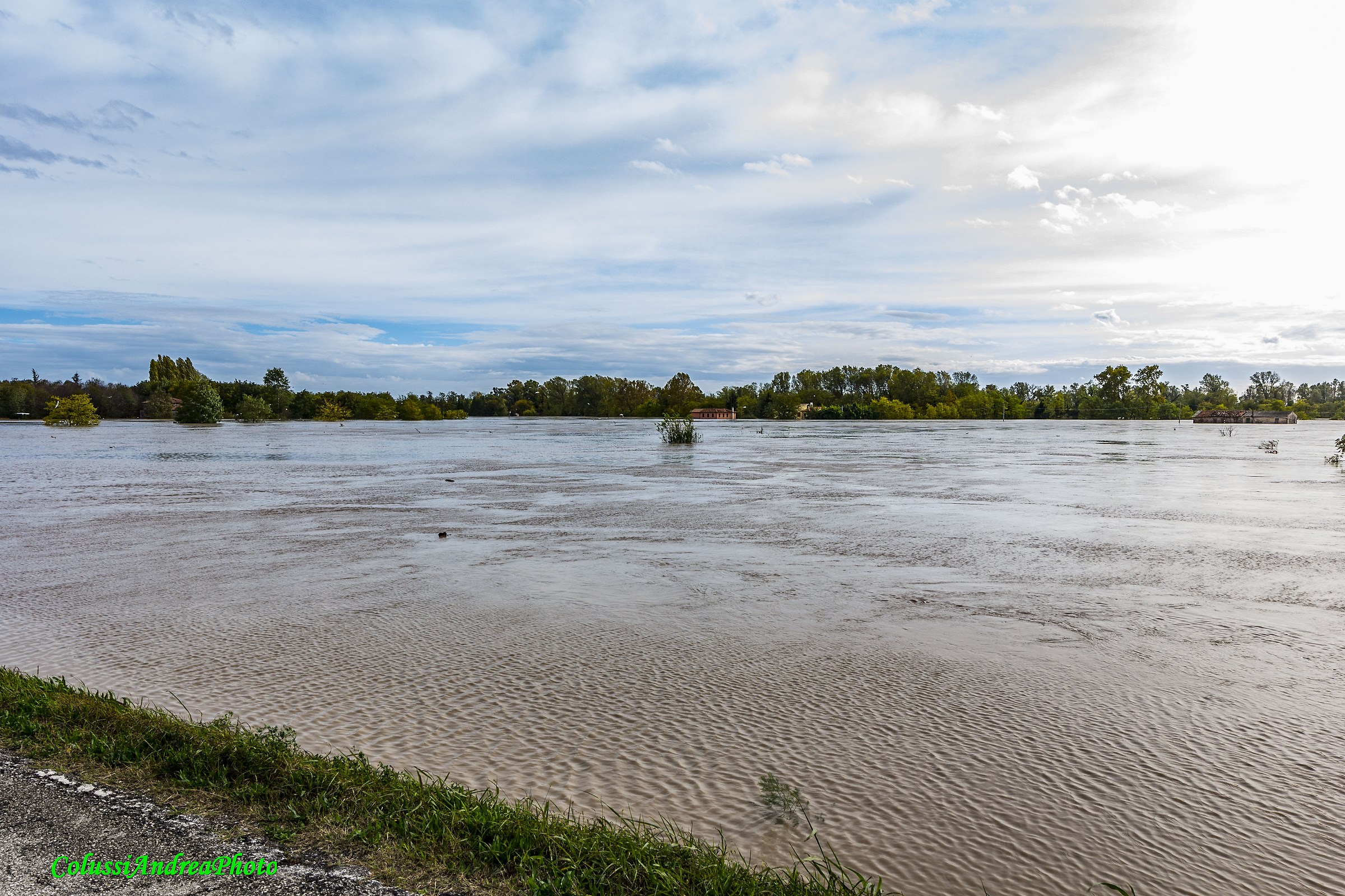 River Piave at the limit Lees