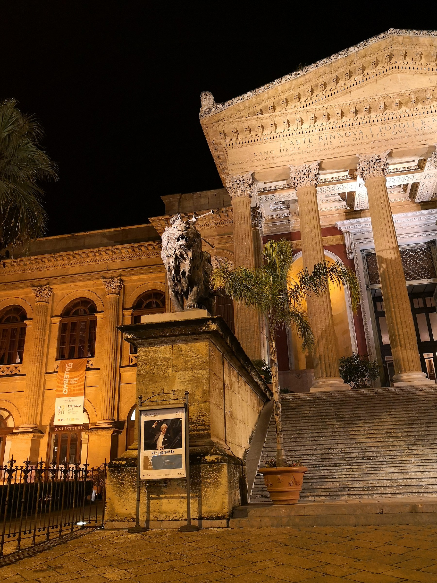 The Teatro Massimo in Palermo