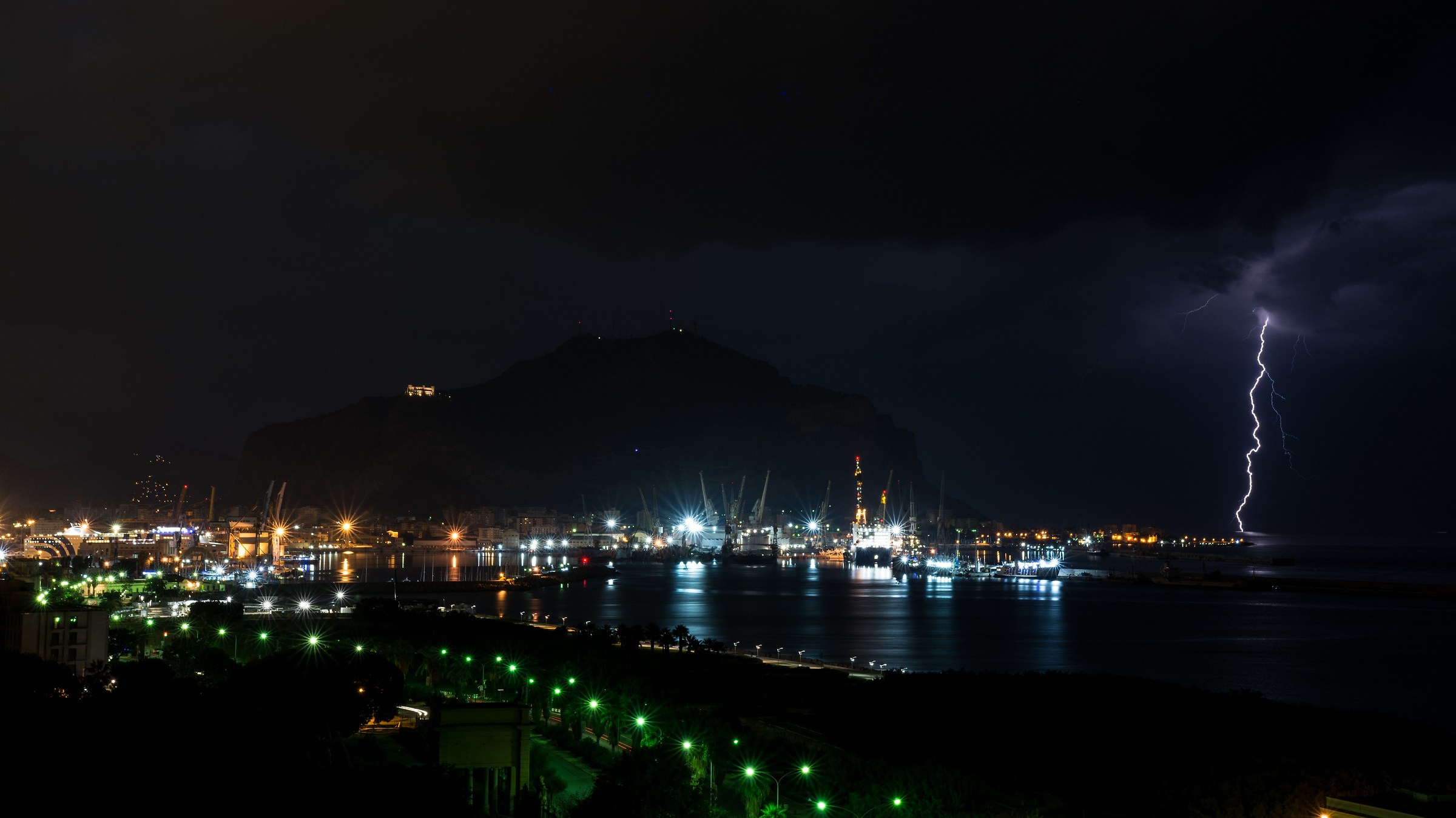 Temporale su monte Pellegrino