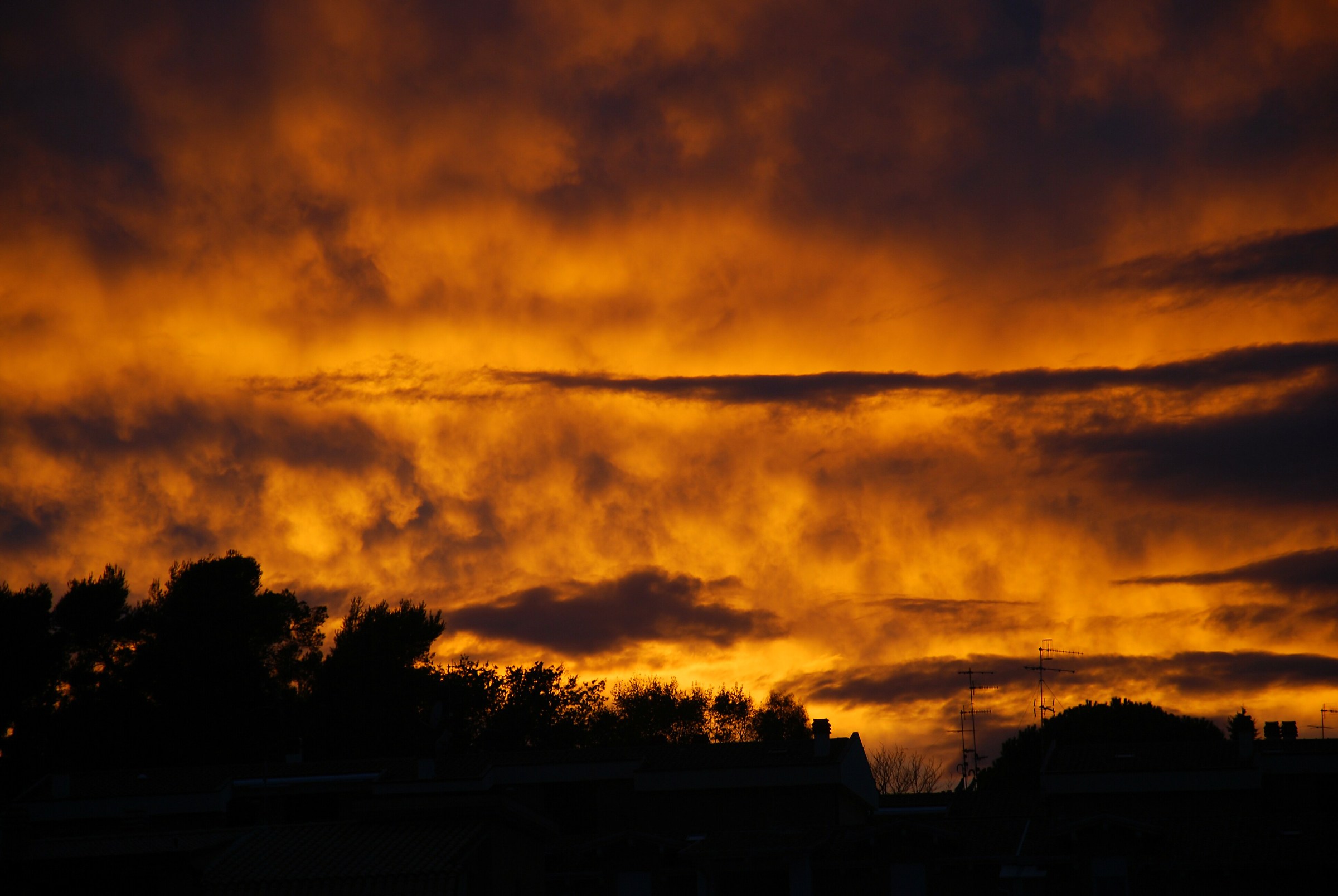 Tramonto visto dal balcone