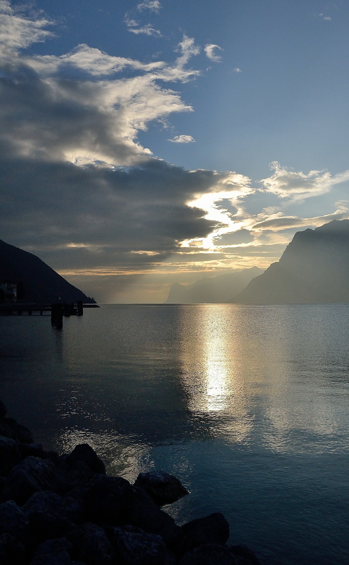 Lago di Garda al tramonto