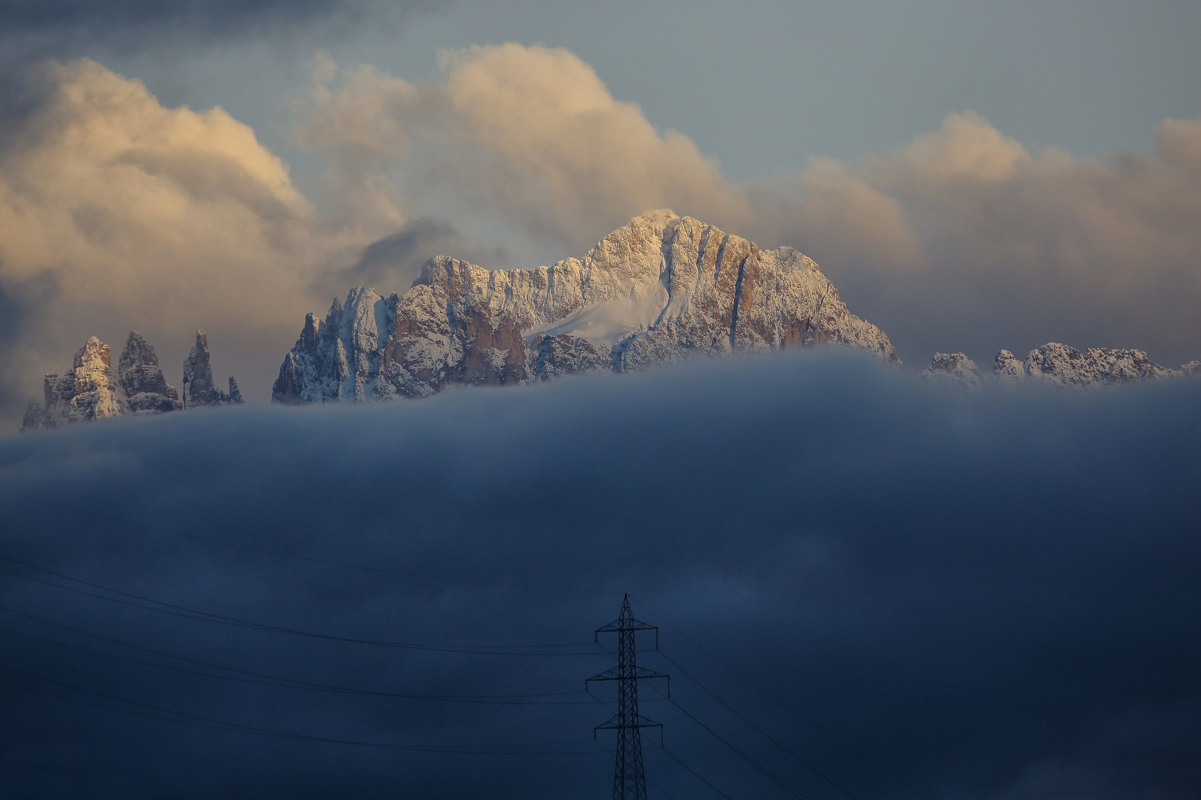 Dopo la pioggia di oggi vista dalla città