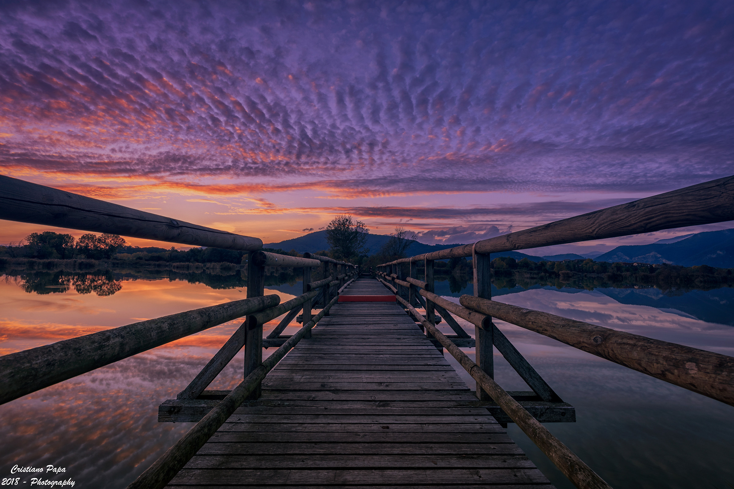 Sunset from the walkway