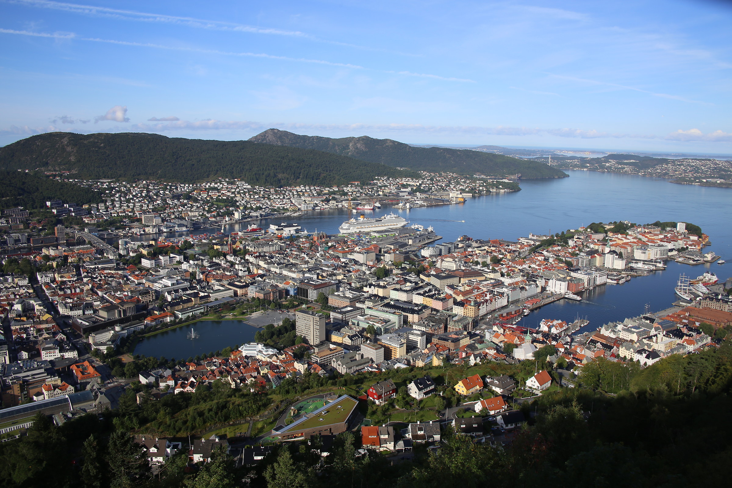 Panoramica di Floyen - Norvegia.