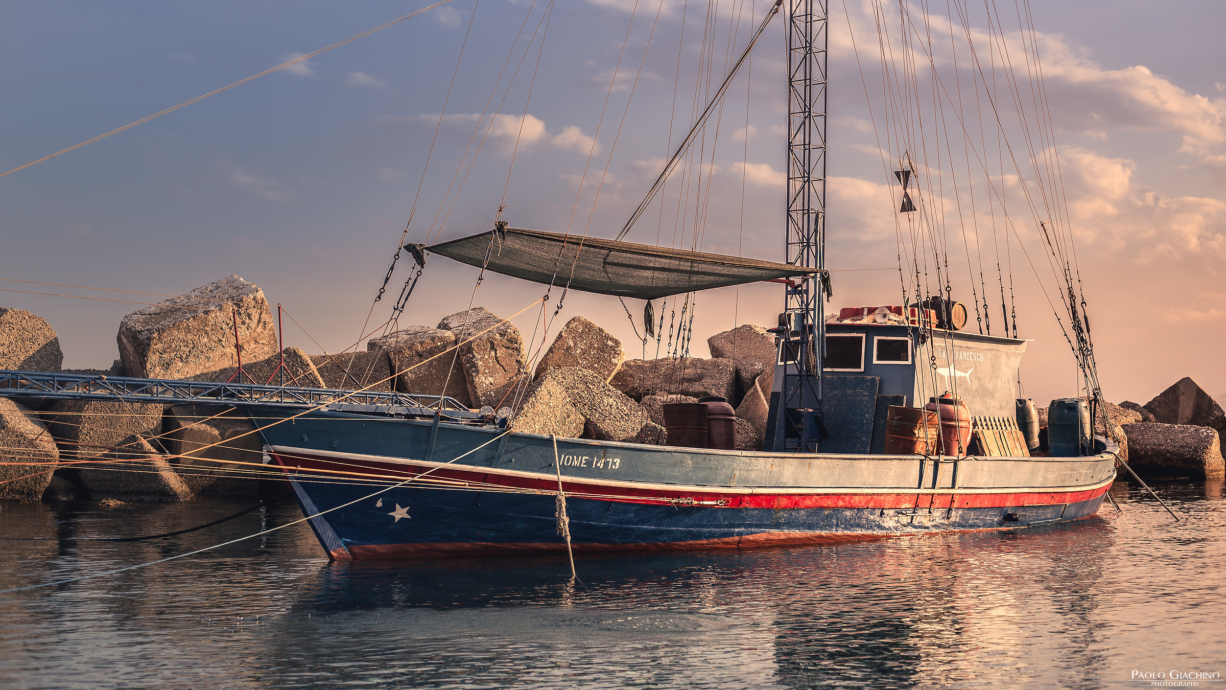 Barca del pesce spada. Ganzirri, Messina