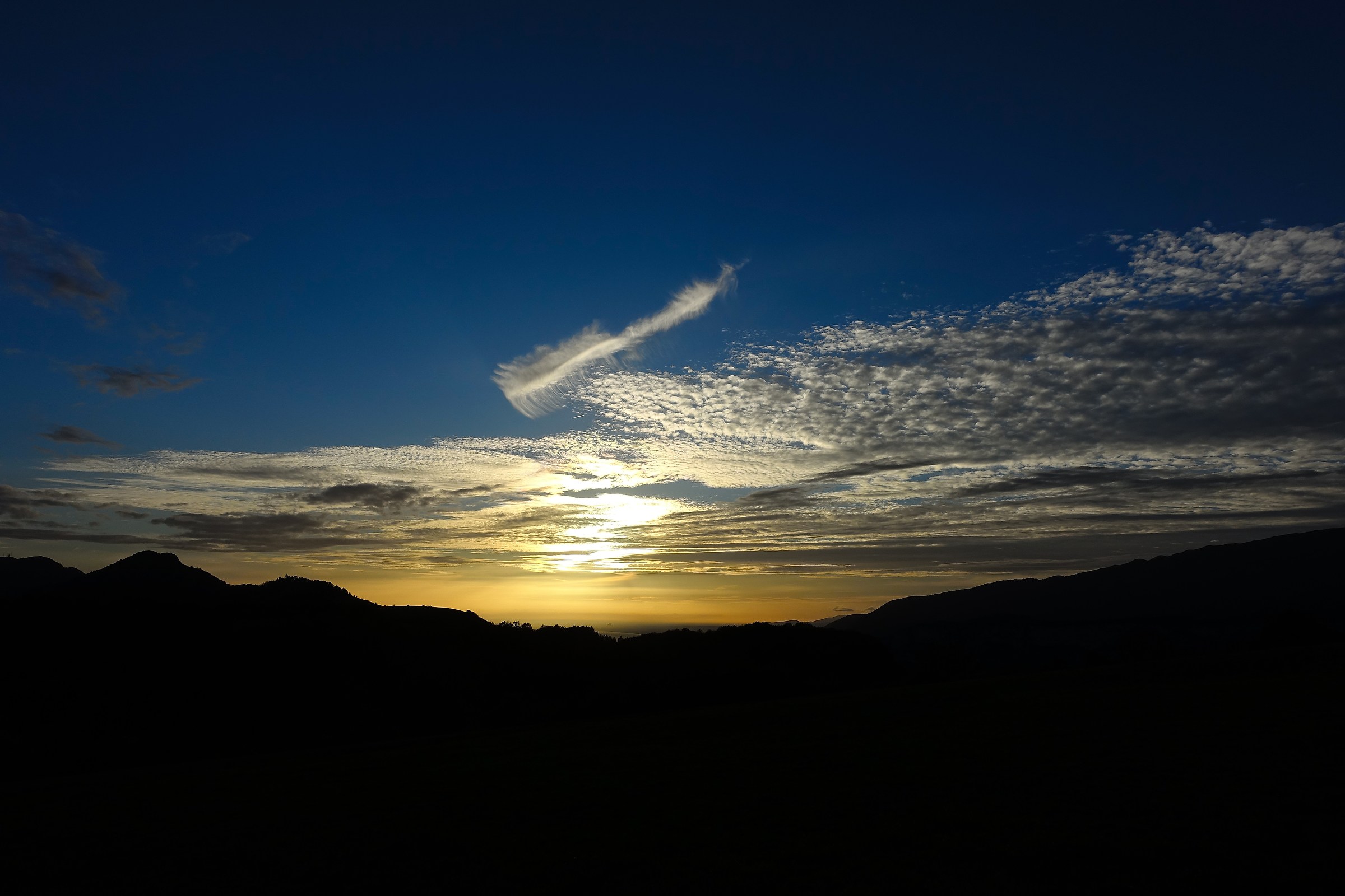 tramonto dalla lessinia