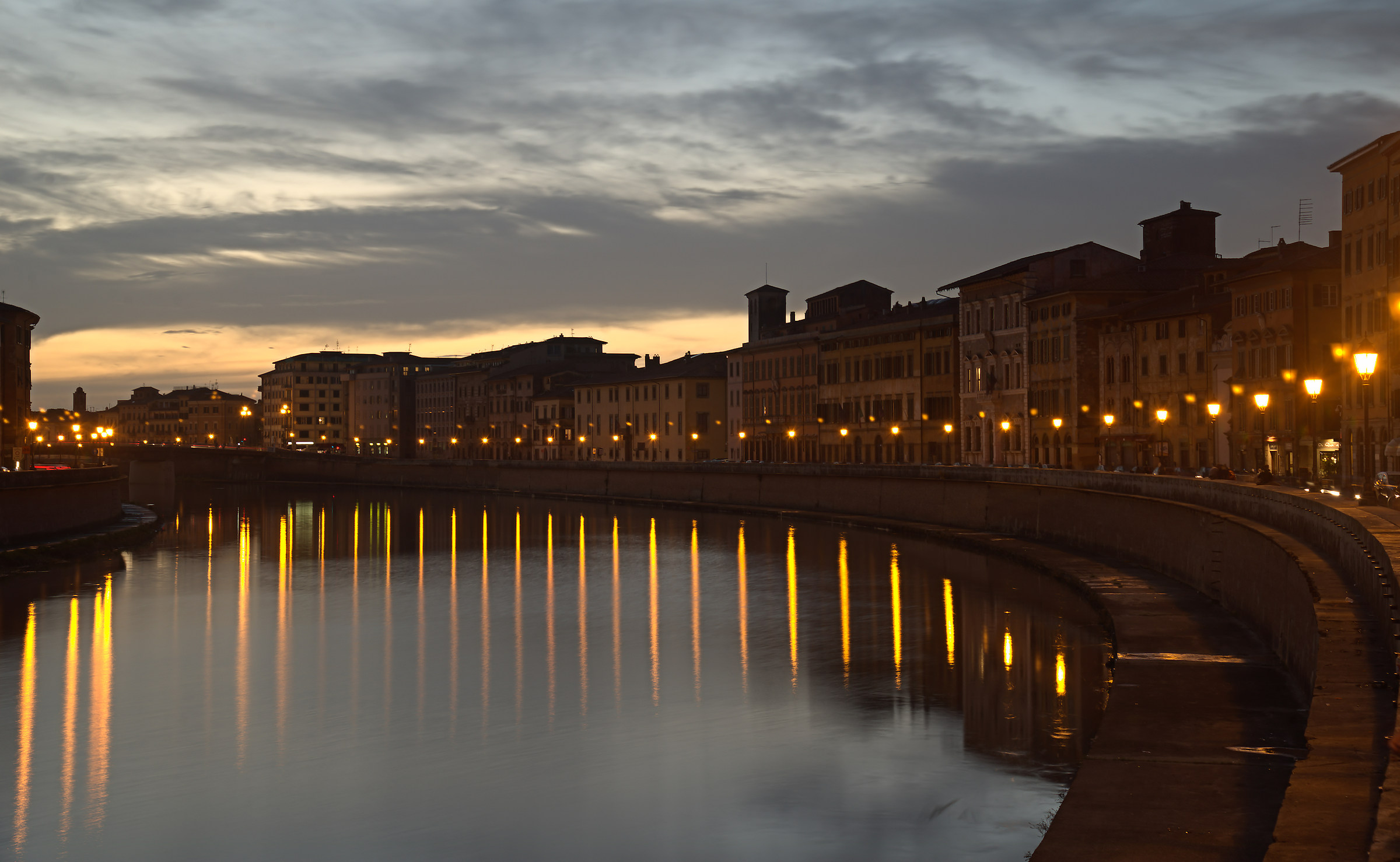 Tramonto sull'Arno