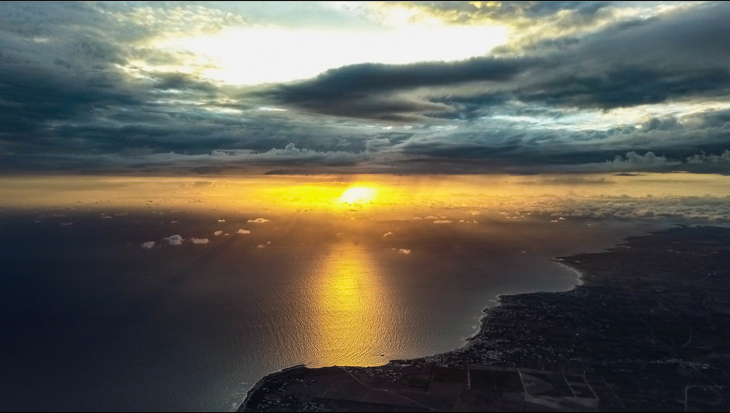 High altitude sunset.