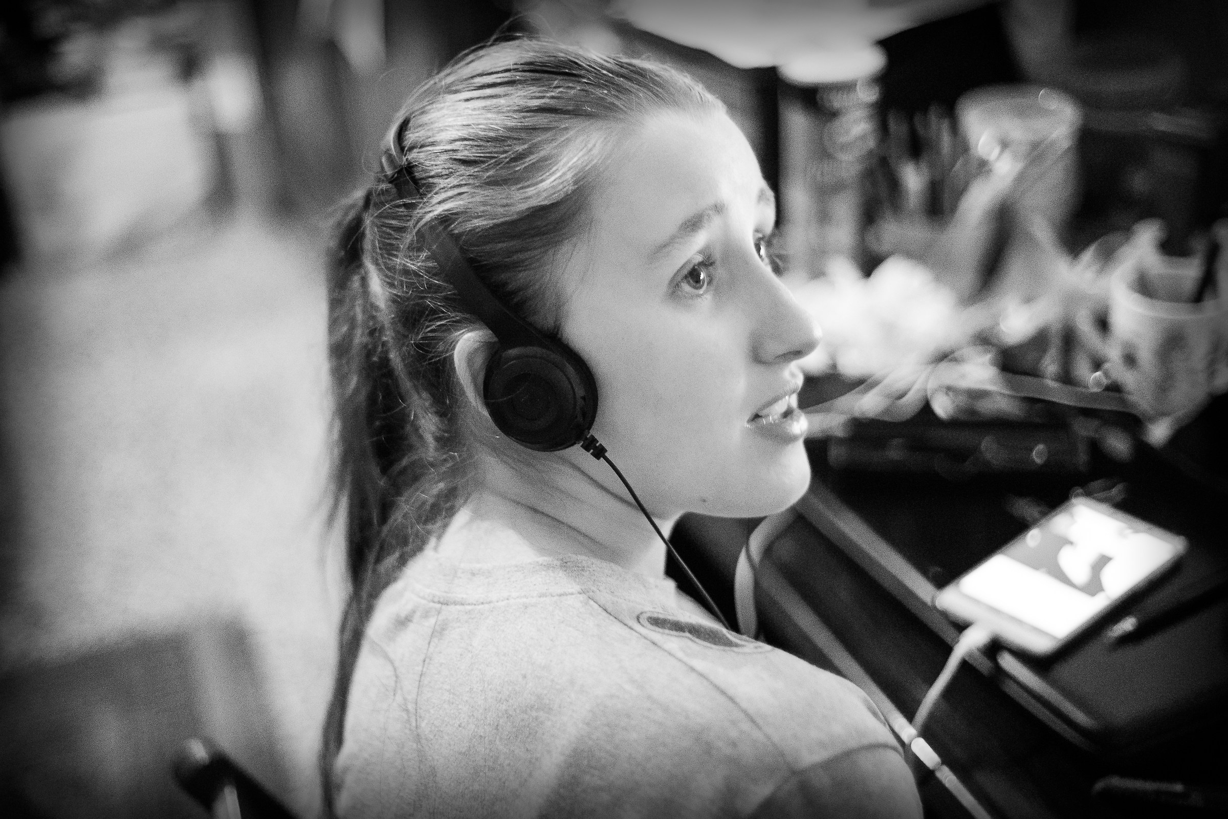 Marta at work in B&N