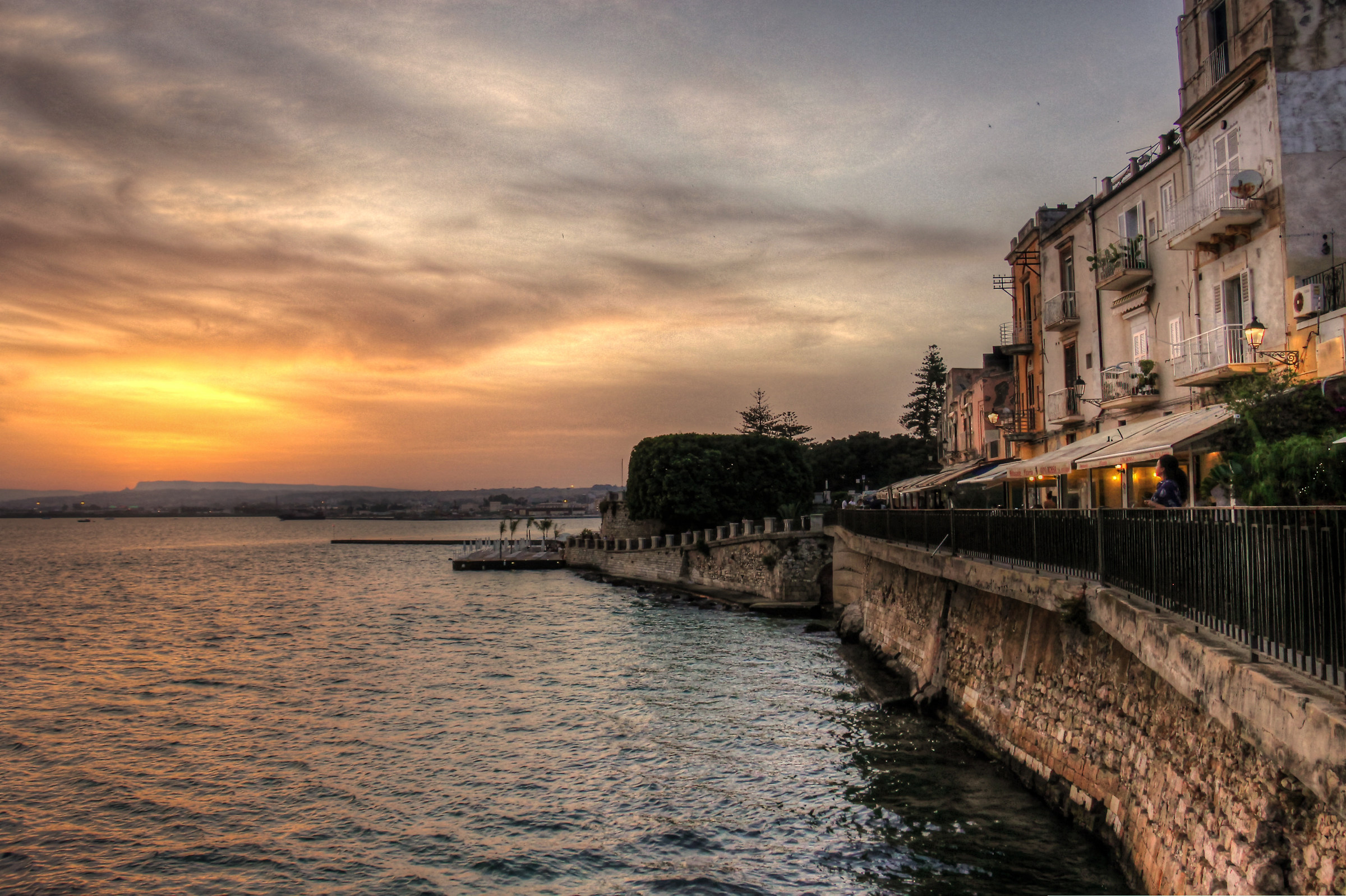Promenade of the Ortigia of Syracuse