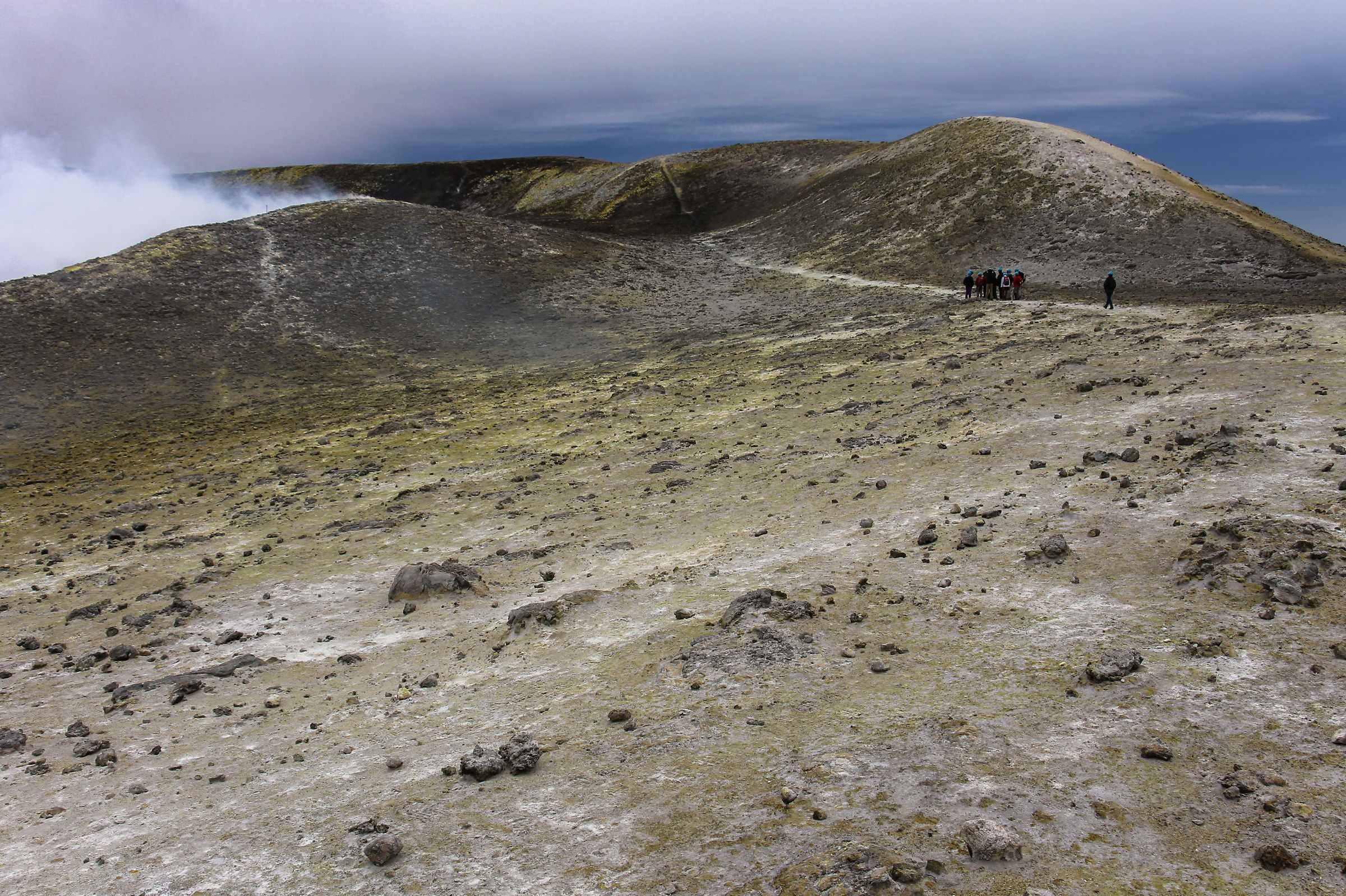 Trekking on the summit of Etna