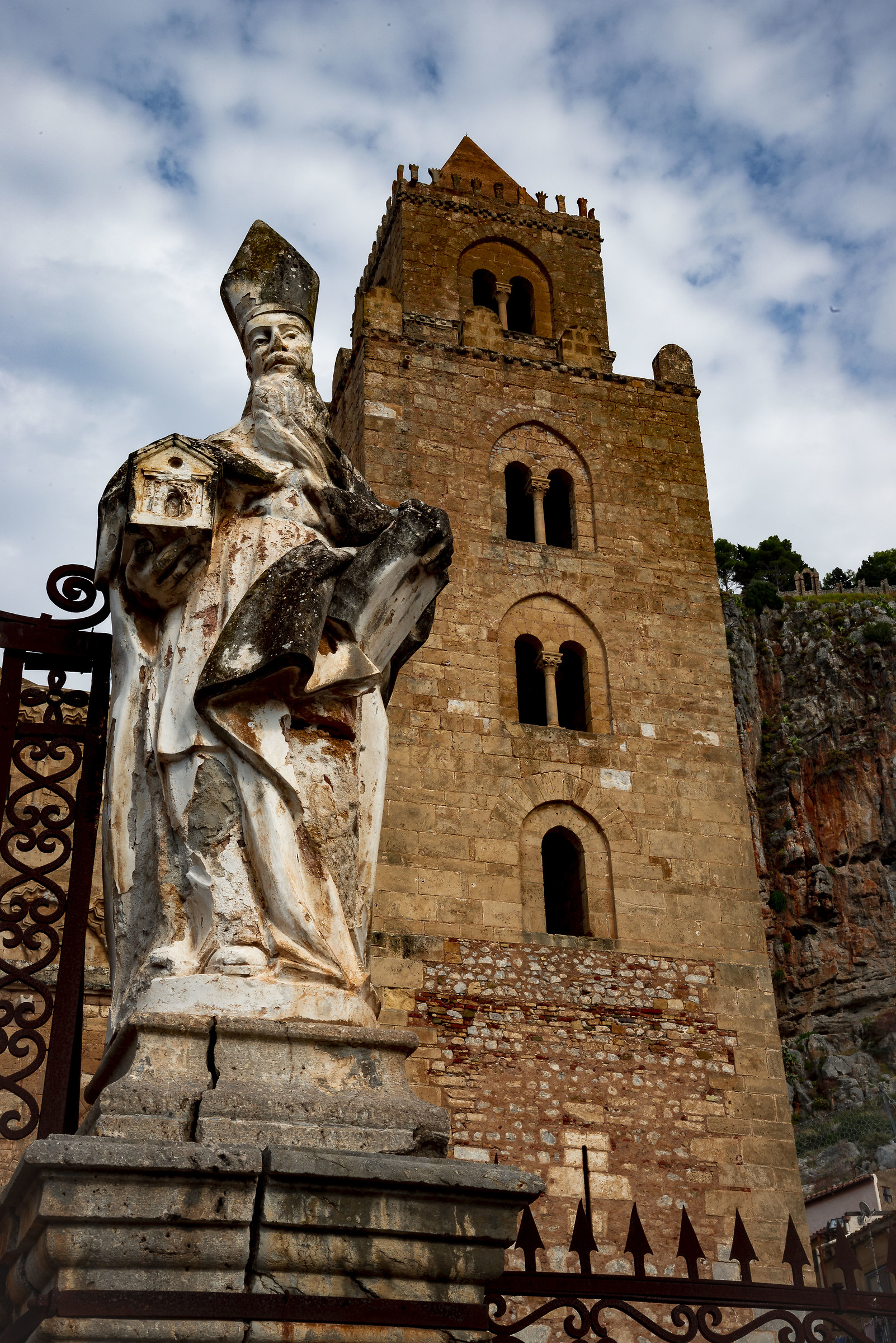 Particolare del duomo di Cefalù