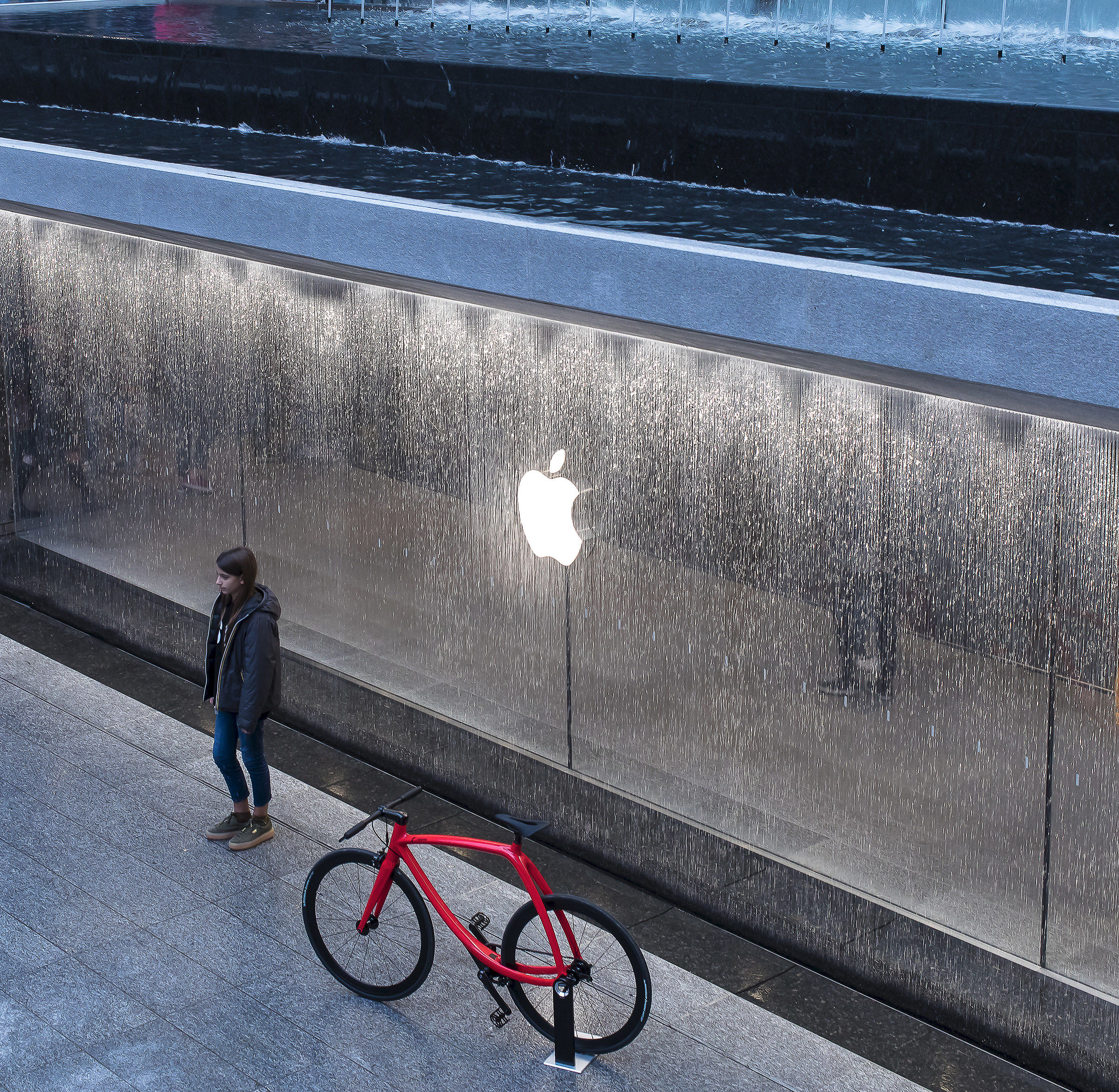 ritratto con bicicletta