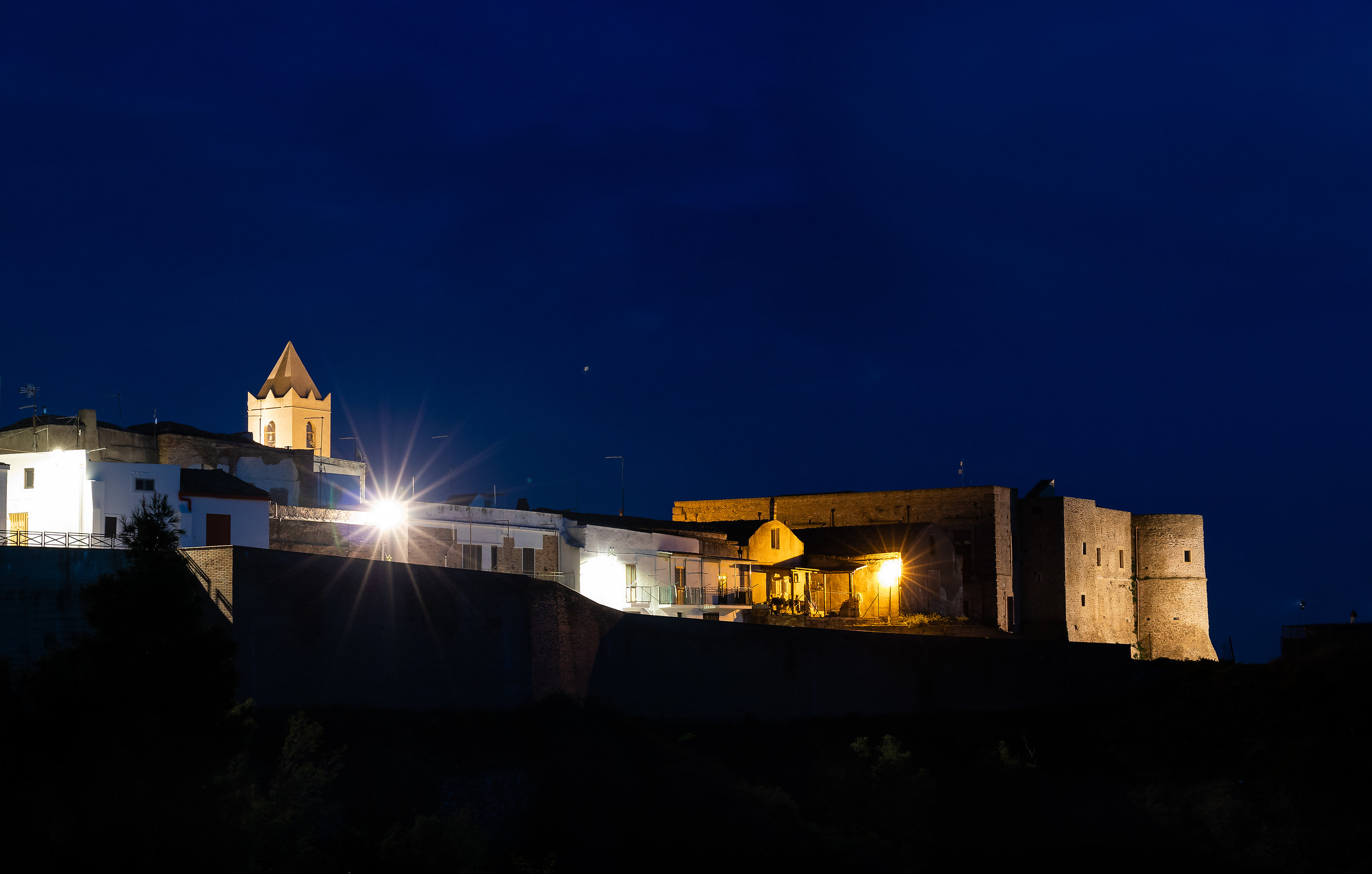 The lights of the old Town
