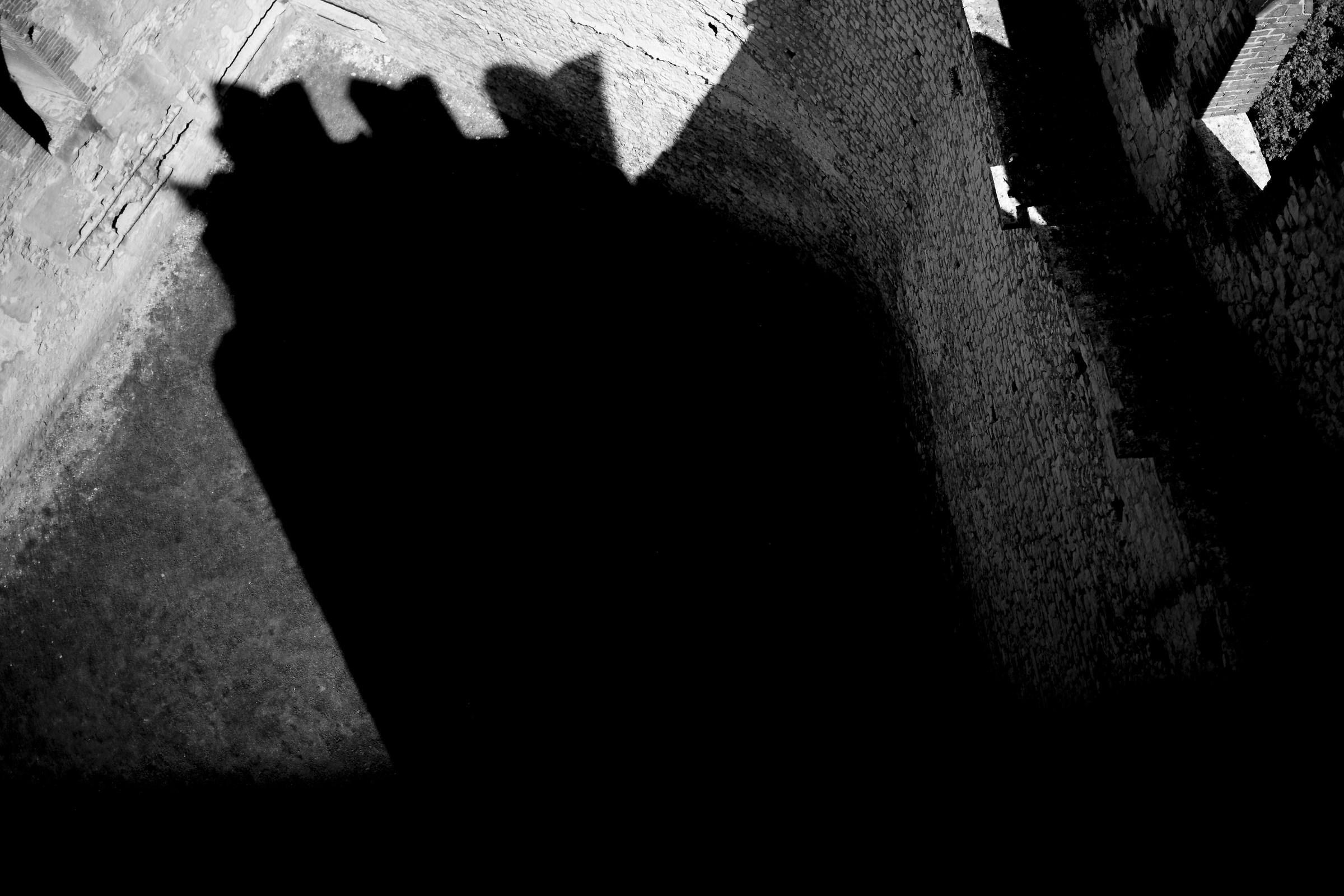 The shadow of the tower