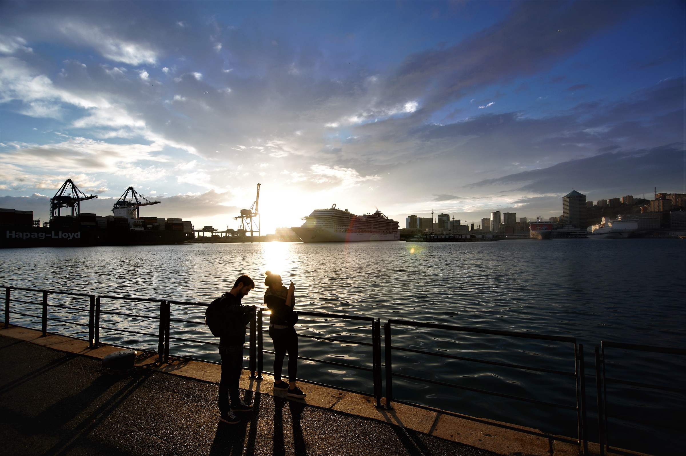 skyline al tramonto...