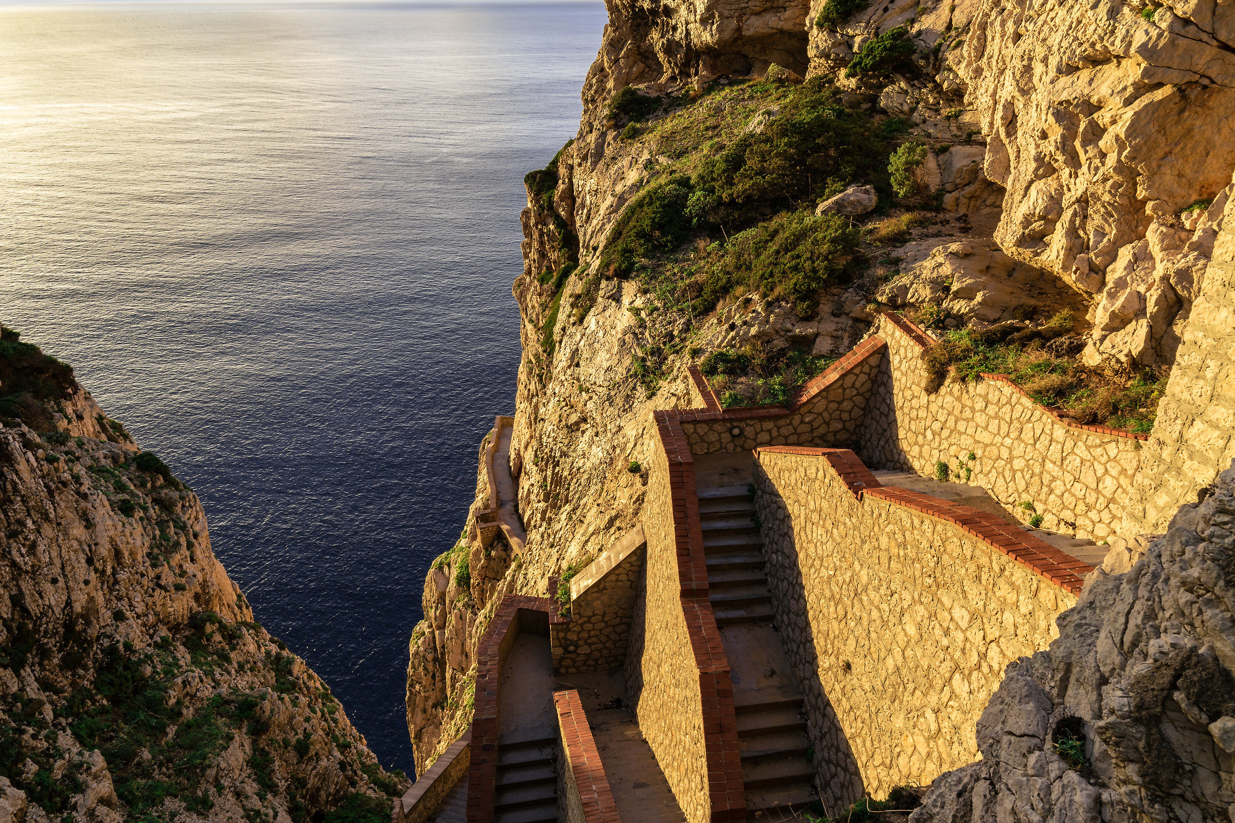 Le scale per le grotte di nettuno