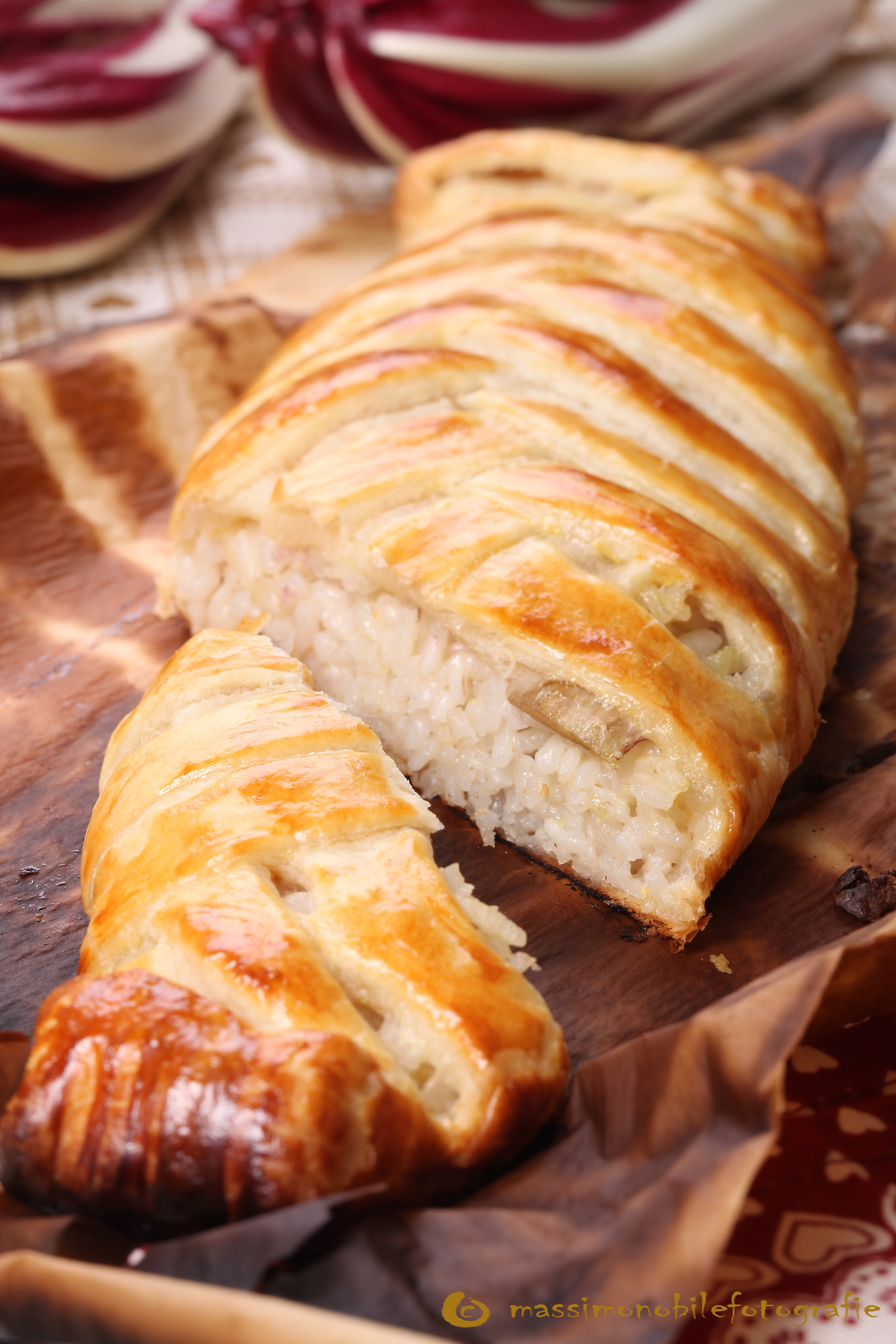 Stuffed puff pastry