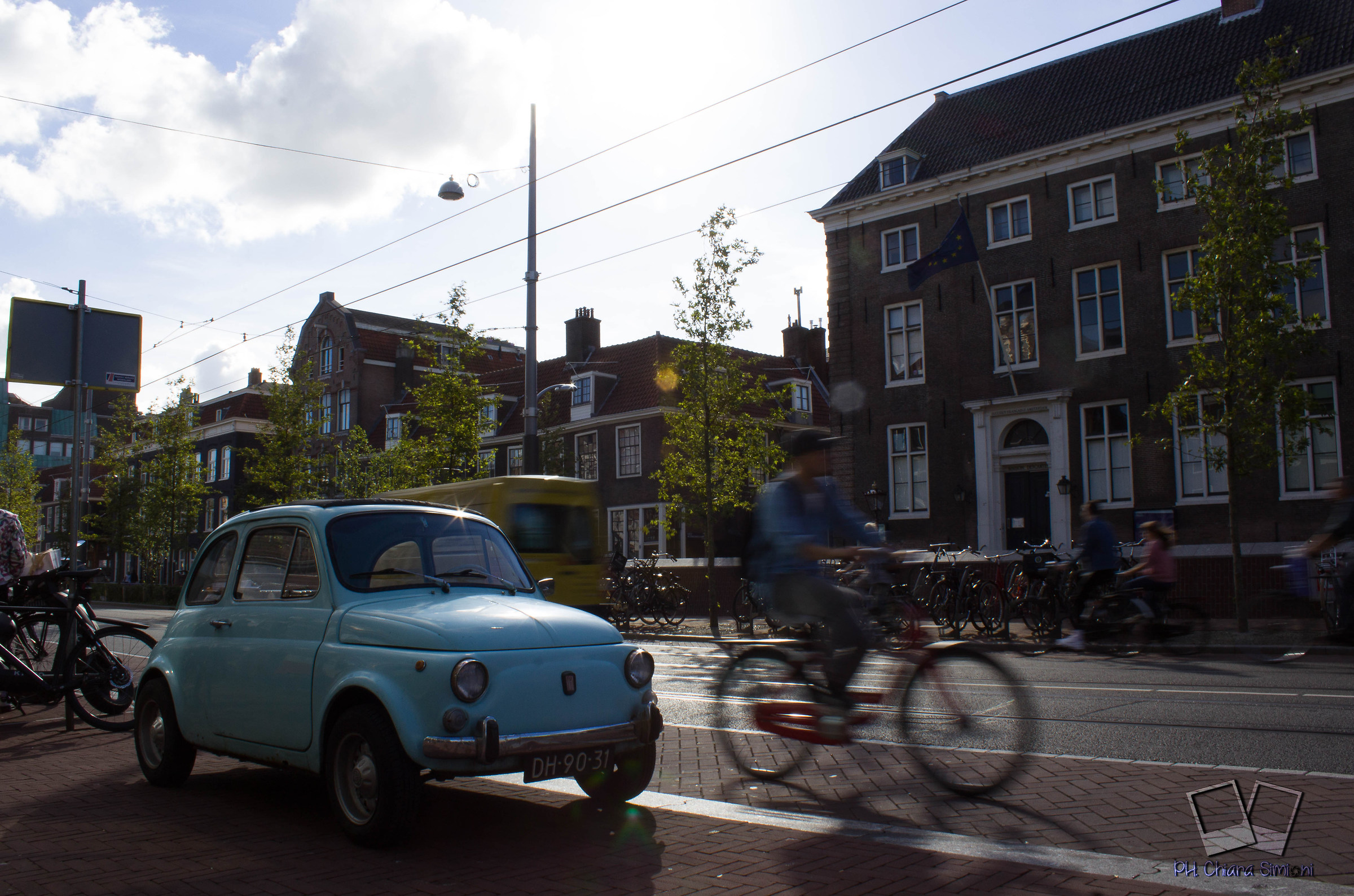 a sunny day in amsterdam