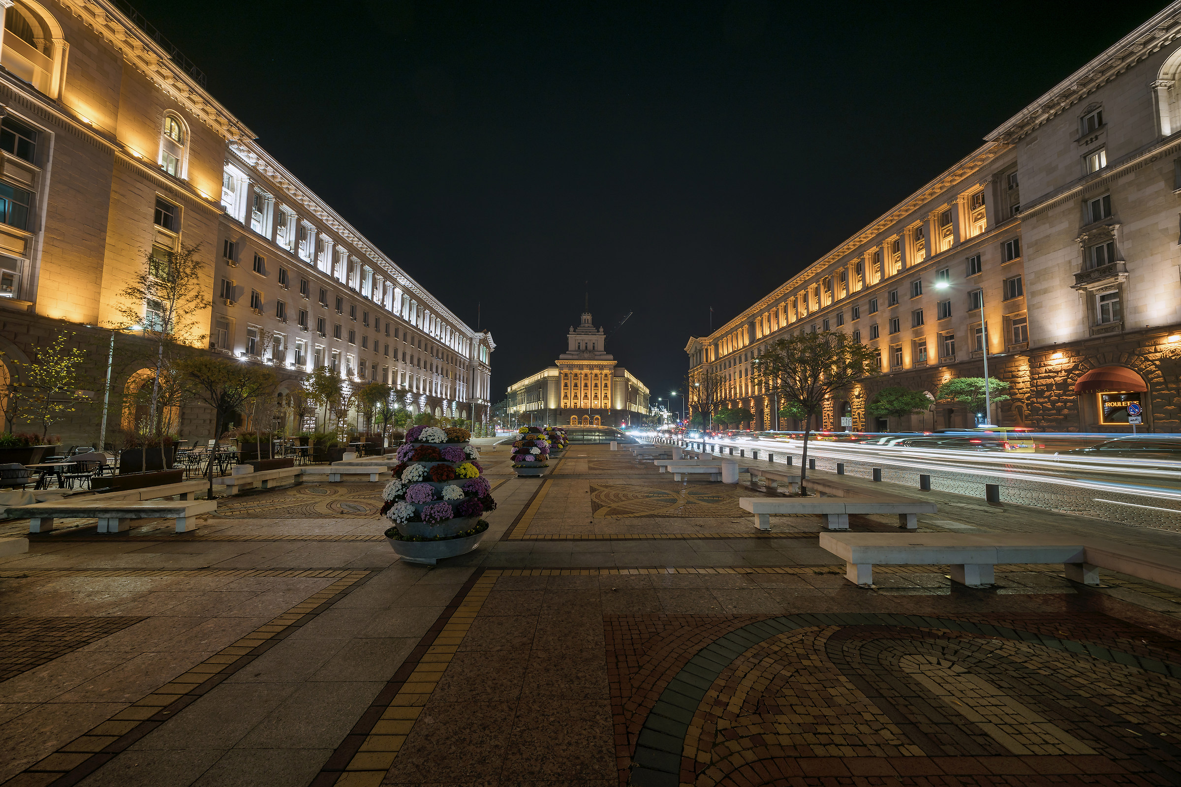 Serata luminosa a Sofia