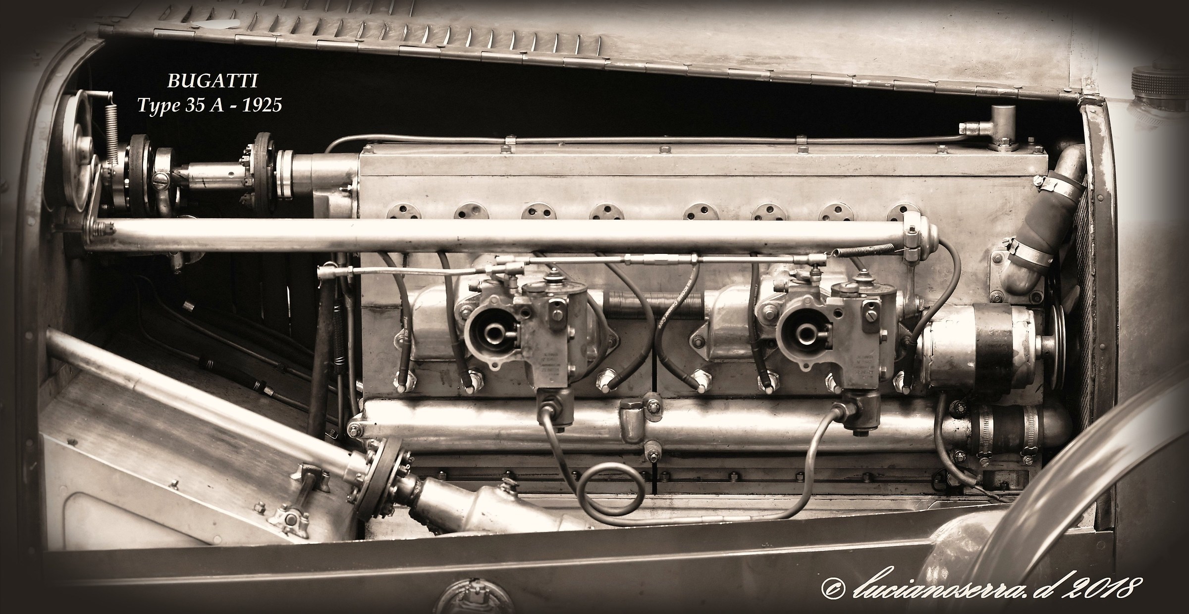 Engine of the Bugatti Type 35 A-1925