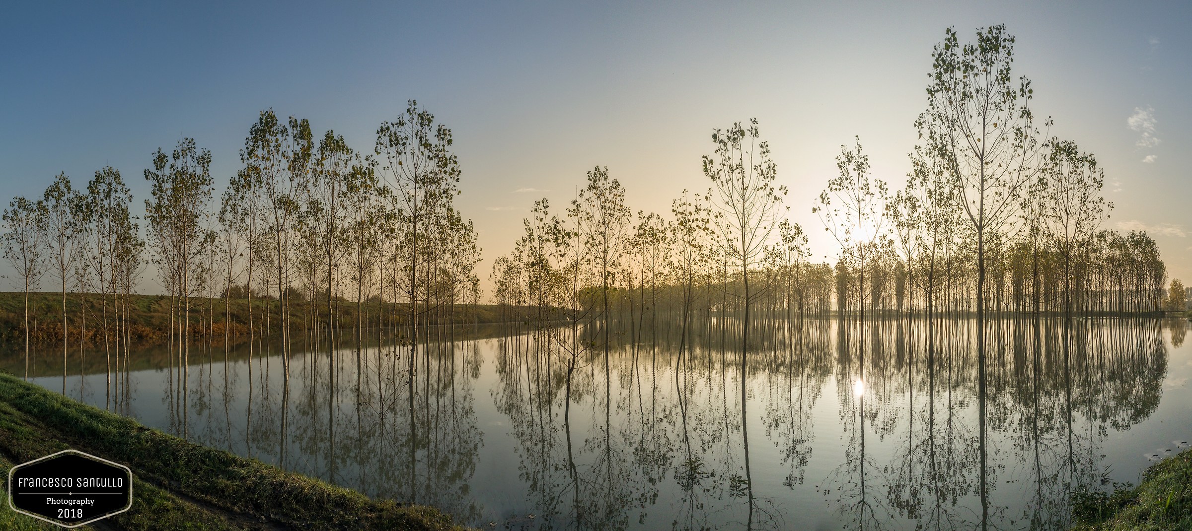 The reflection of the full...