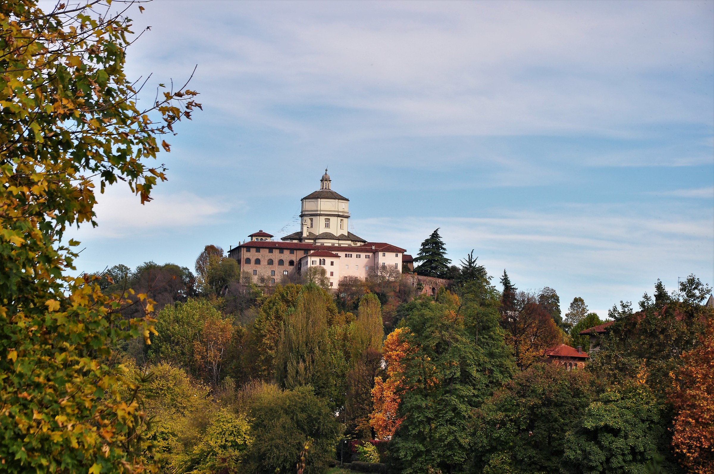 Mount of Capuchin seen from the castle of Valentino