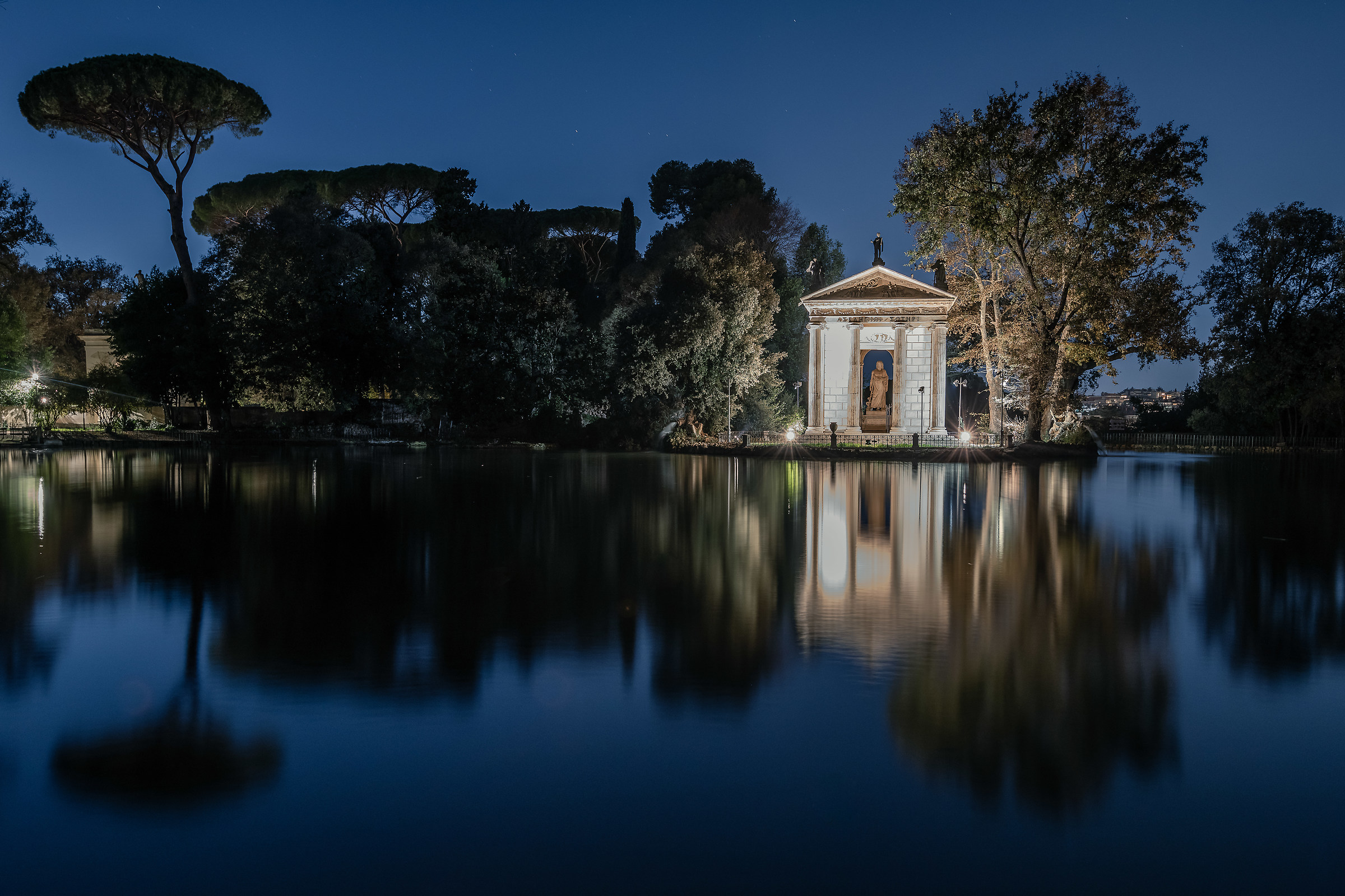The temple of Esculapius-Villa Borghese