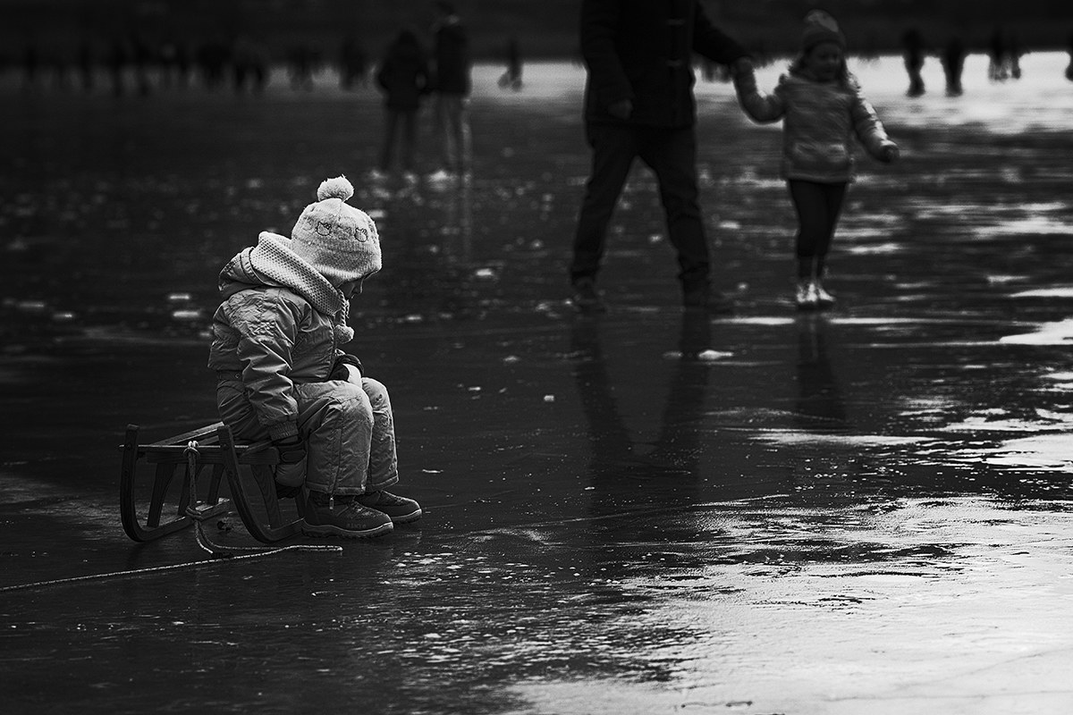 On the frozen Endine Lake 2016